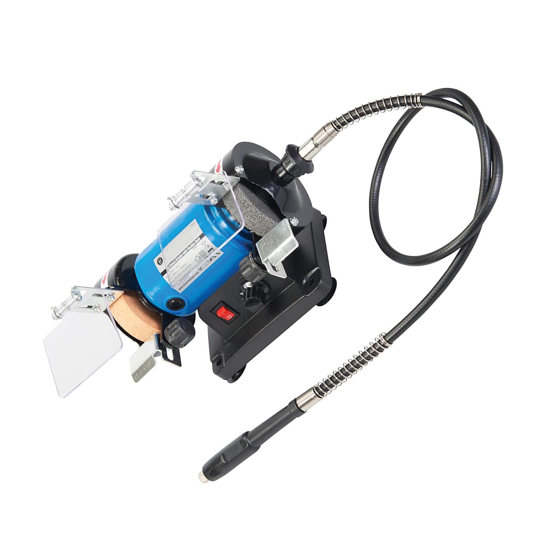 120W Multi Grinder 75mm Small Bench Grinder Engraver Tool Modelling Steam