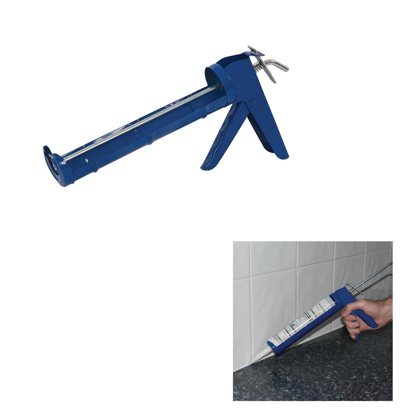 Standard Caulking Gun 300Ml - 6mm serrated edge Use for applying adhesive