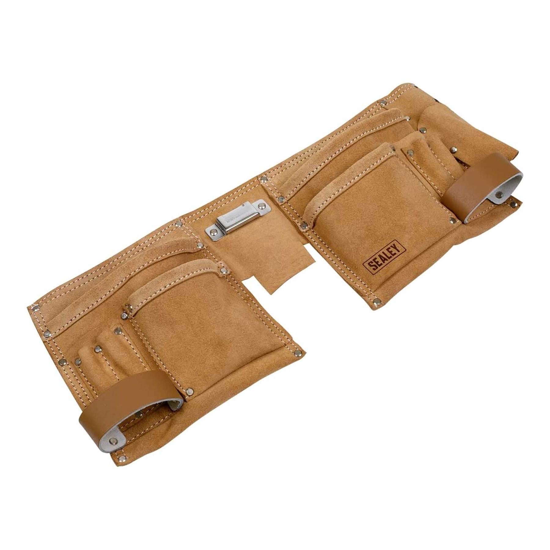 Sealey Double Pouch Leather Tool Belt