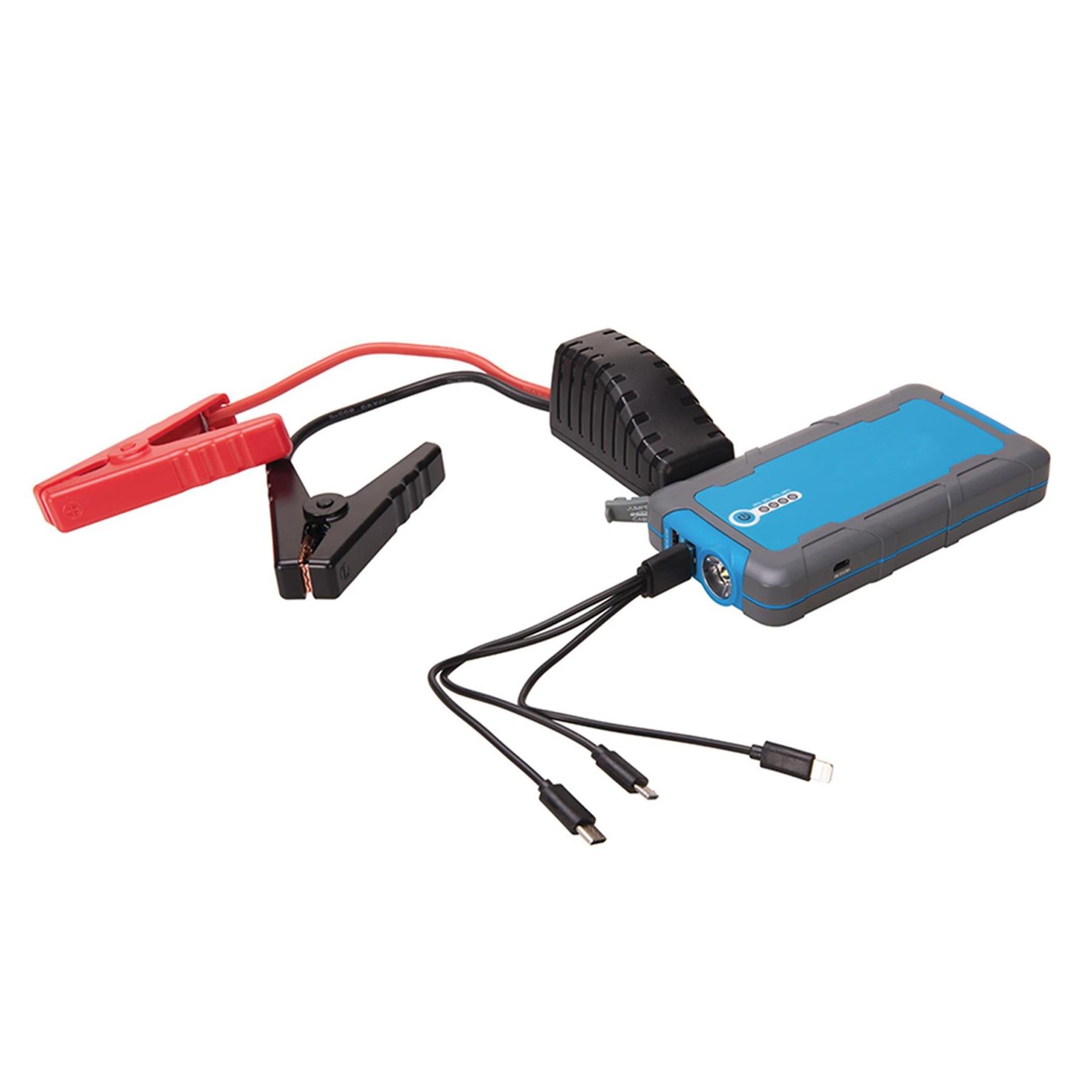 12V LITHIUM ION POWER BANK USB PHONE CHARGER CAR JUMP STARTER 6000mAh