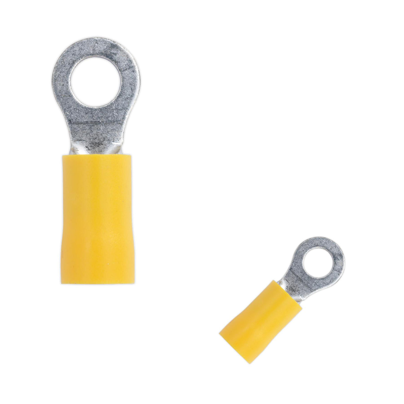 Sealey Easy-Entry Ring Terminal Ø5.3mm (2BA) Yellow Pack of 100