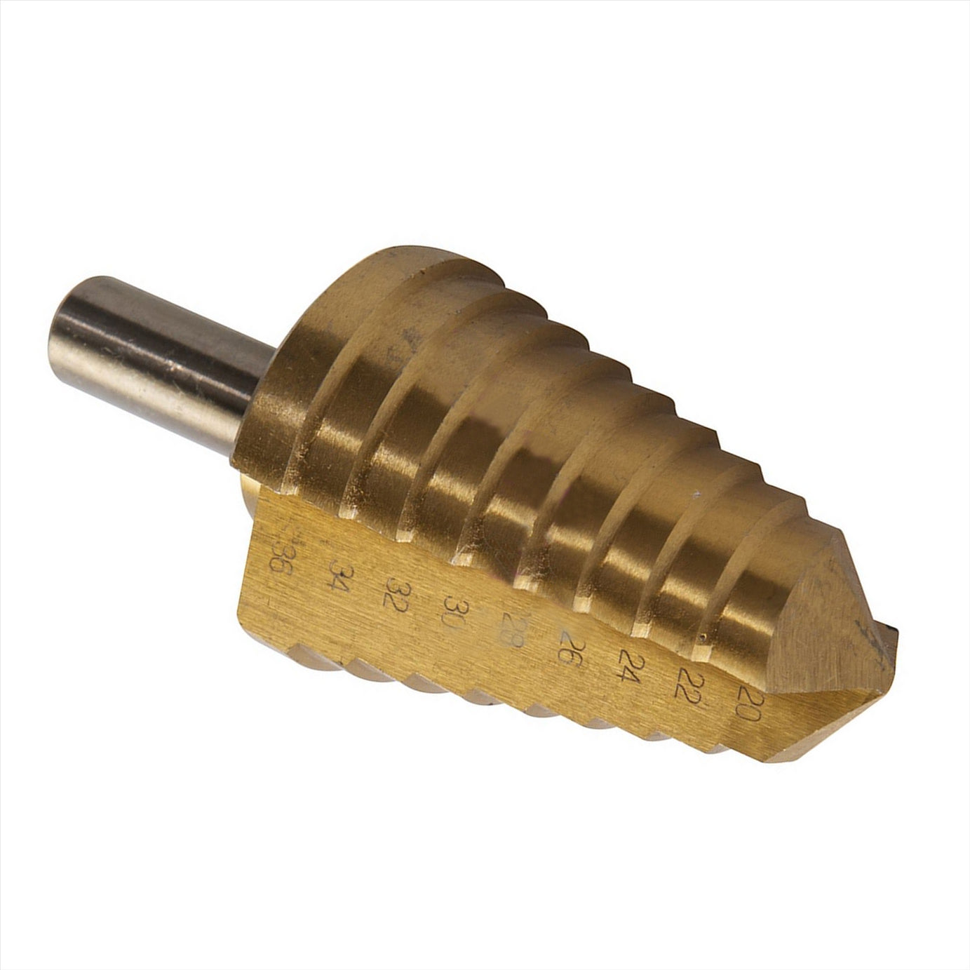 Titanium-Plated Hss Step Drill Bit 20mm - 36mm DIY Tools Produces Accurate Holes