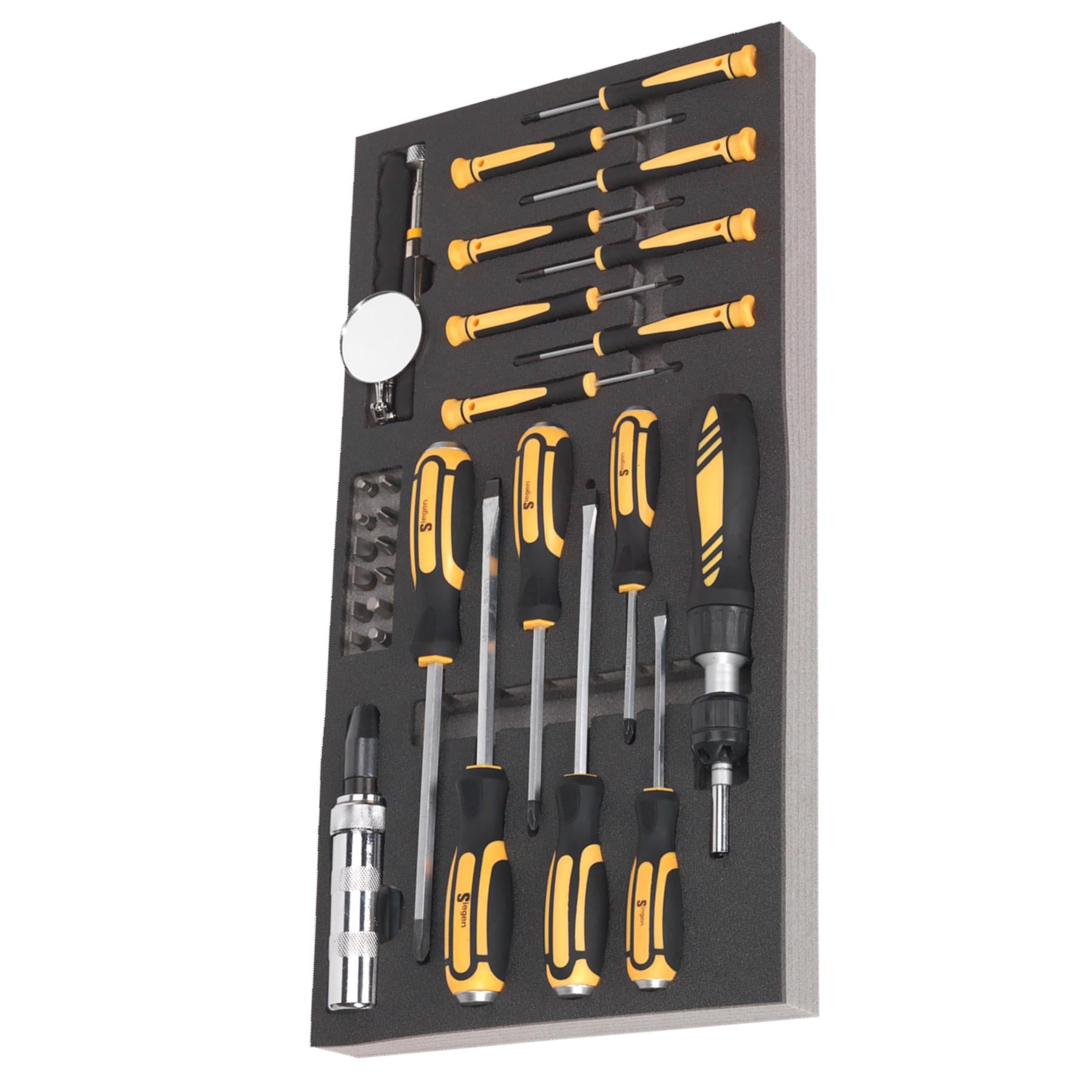 Sealey Tool Tray with Screwdriver Set 36pc