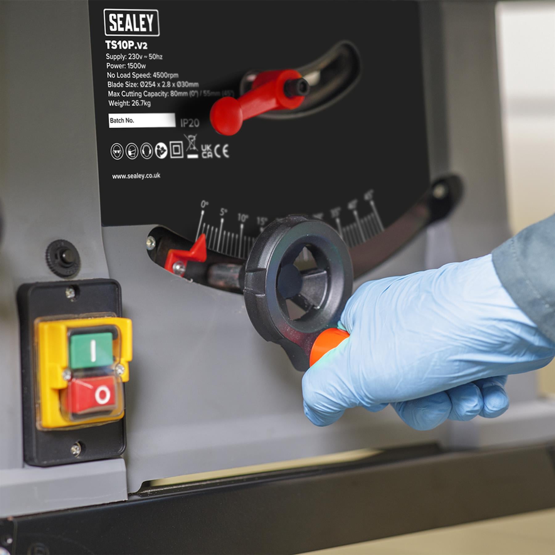 Sealey Table Saw 254mm 230V Aluminium table TS10P