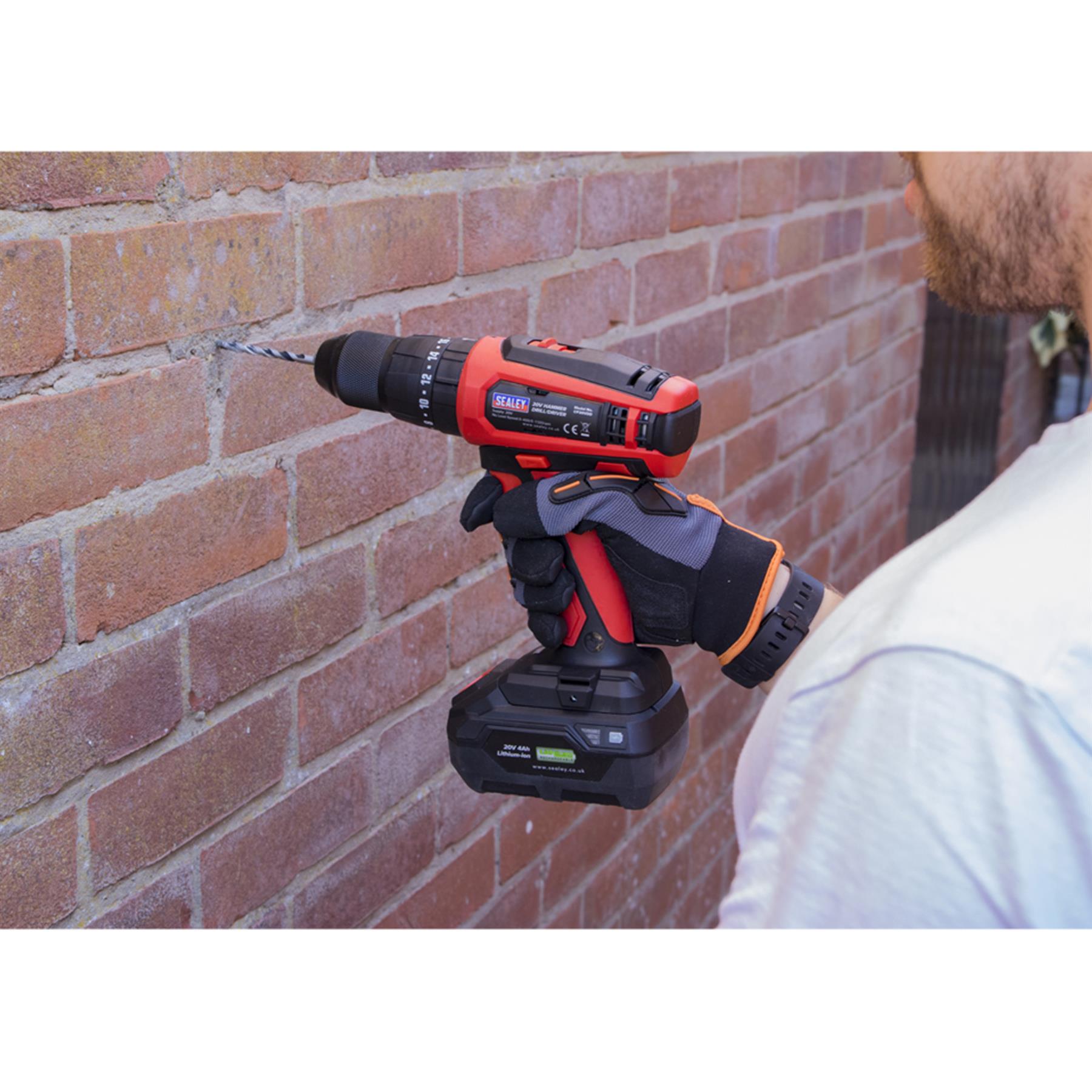 Sealey Hammer Drill/Driver Ø13mm 20V - Body Only