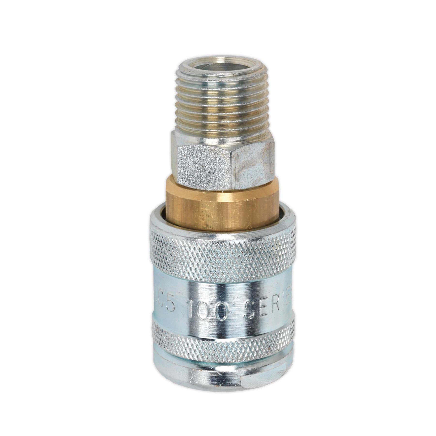 Sealey Coupling Body Male 1/2"BSPT Heavy Duty Air Tool Accessories Couplings