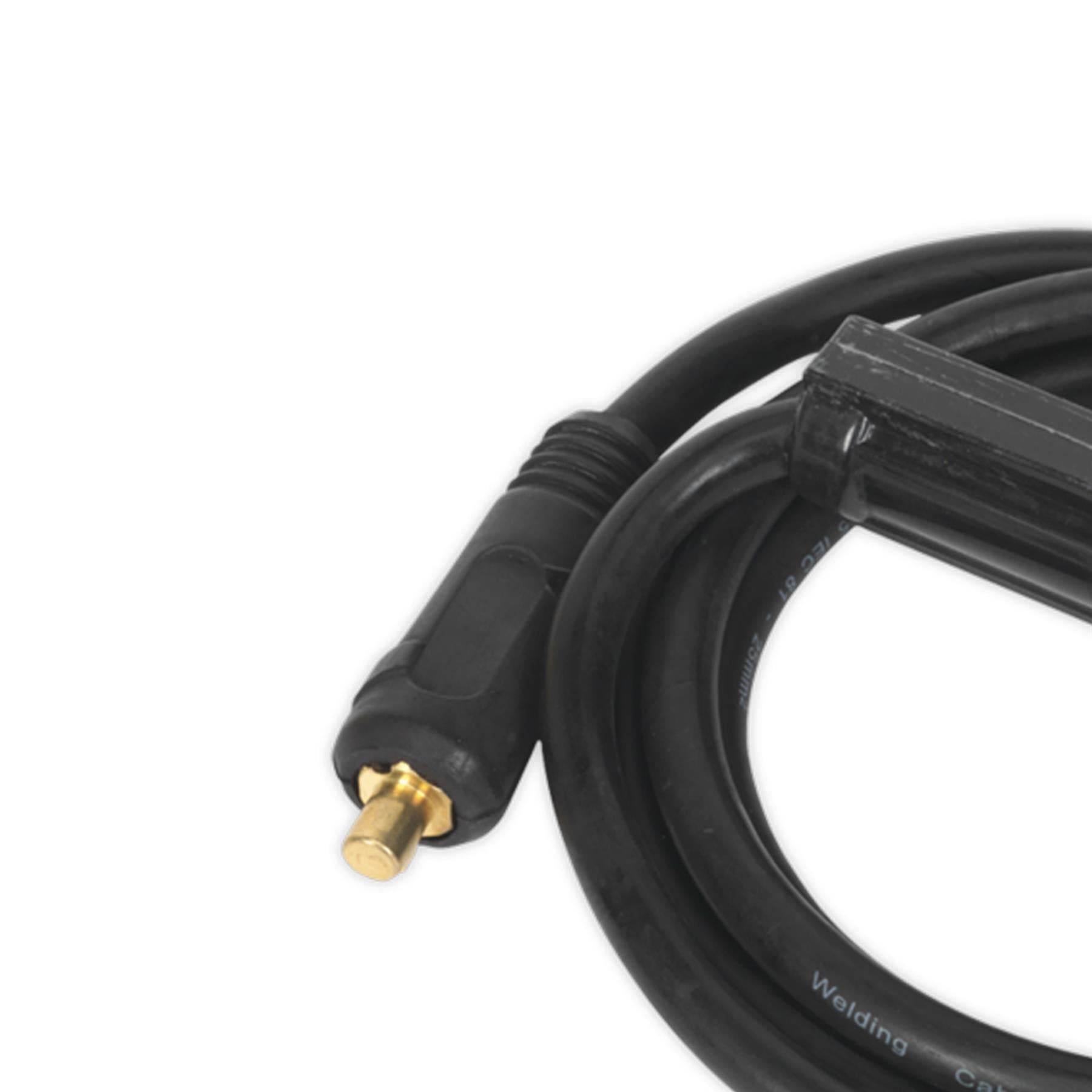 MMA Electrode Holder with 2m 25mm Cable & Dinse Connector. Sealey