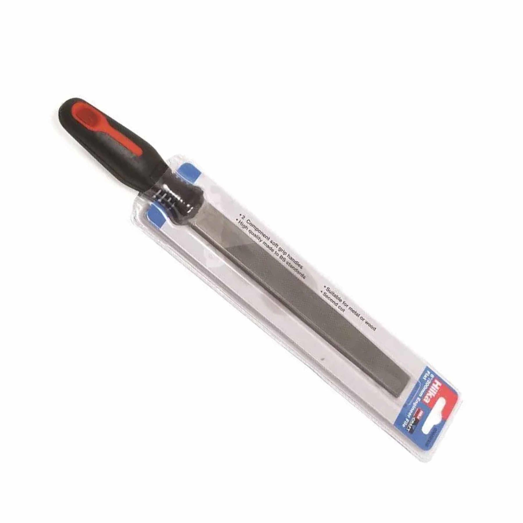 Large 8" Flat File 200mm Engineers Cross Second 2nd Cut Hand Filer Wood Metal