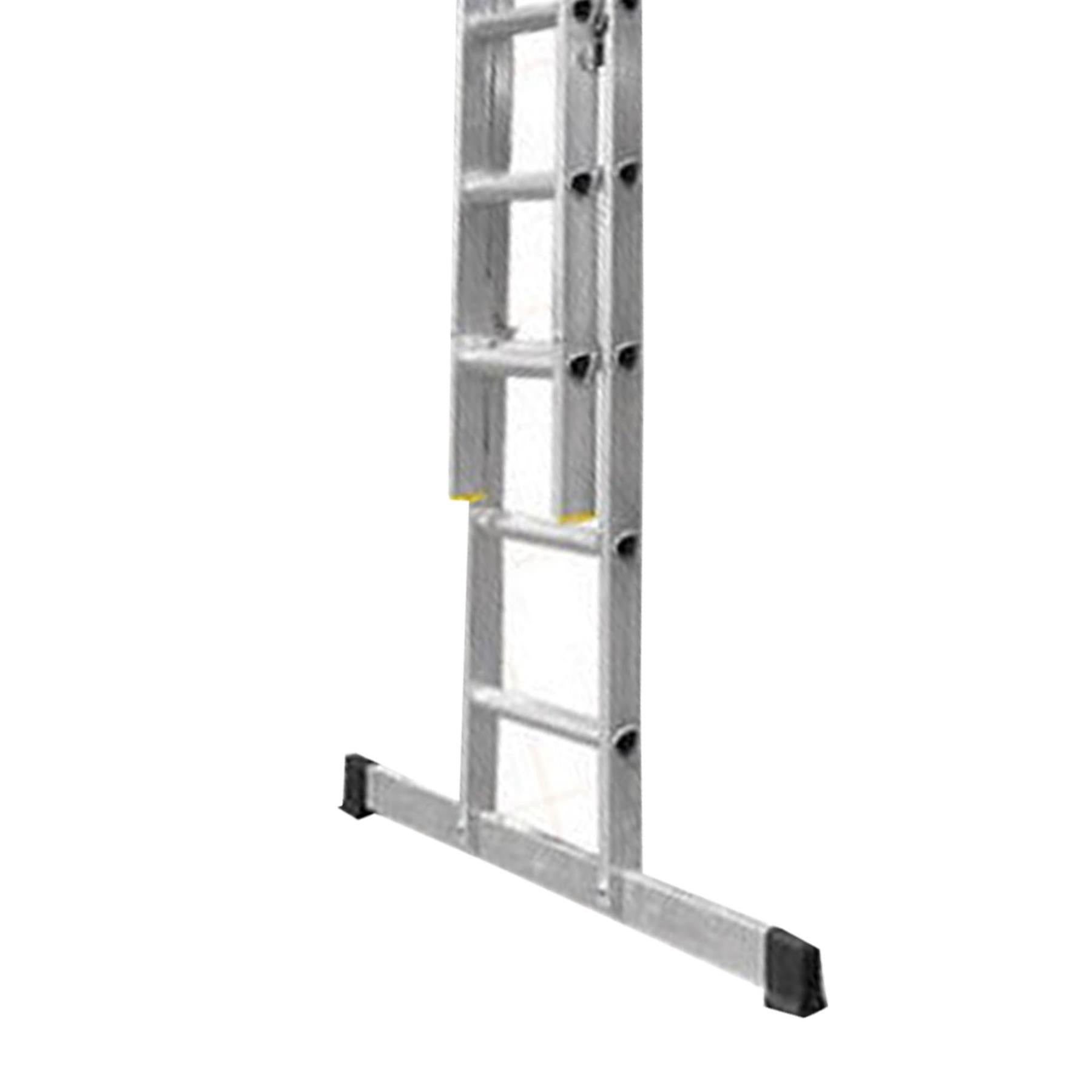 Dapetz PRo 9 Rung Aluminium Extension Ladder 2.5m, Double Section, Made In Uk