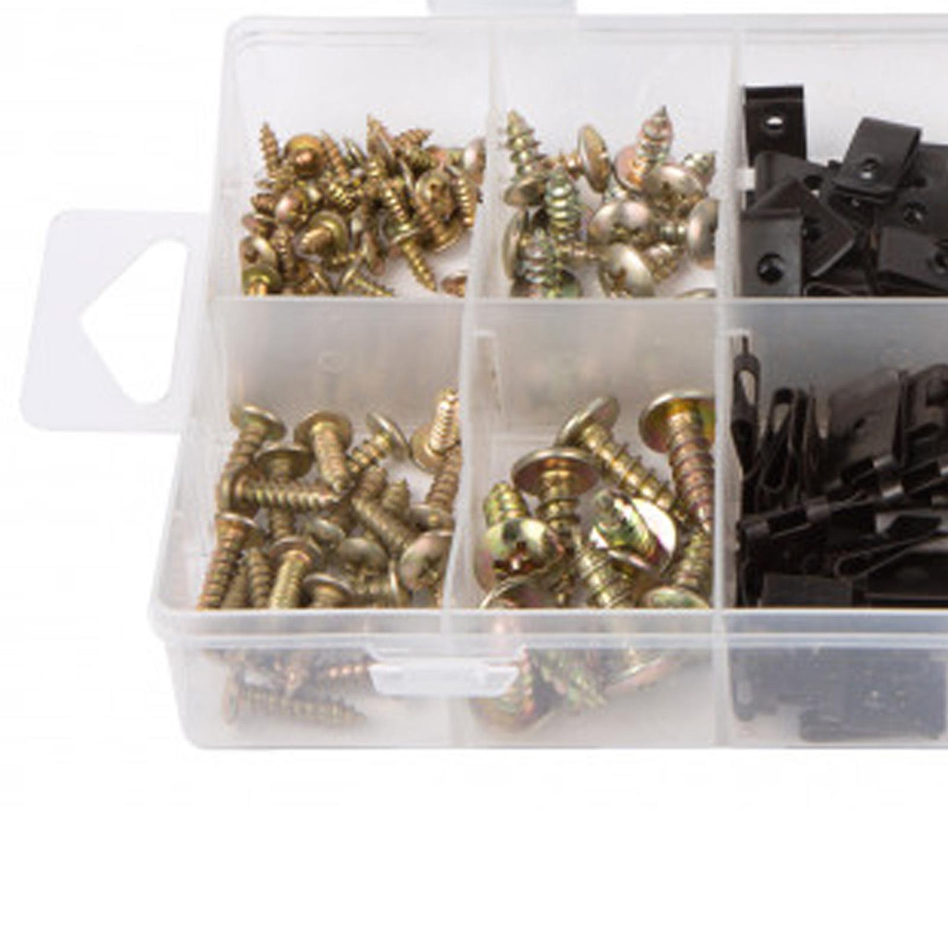 170 Piece Assorted U Clip And Screw Set Speed Nut Kit Car Caravan Car