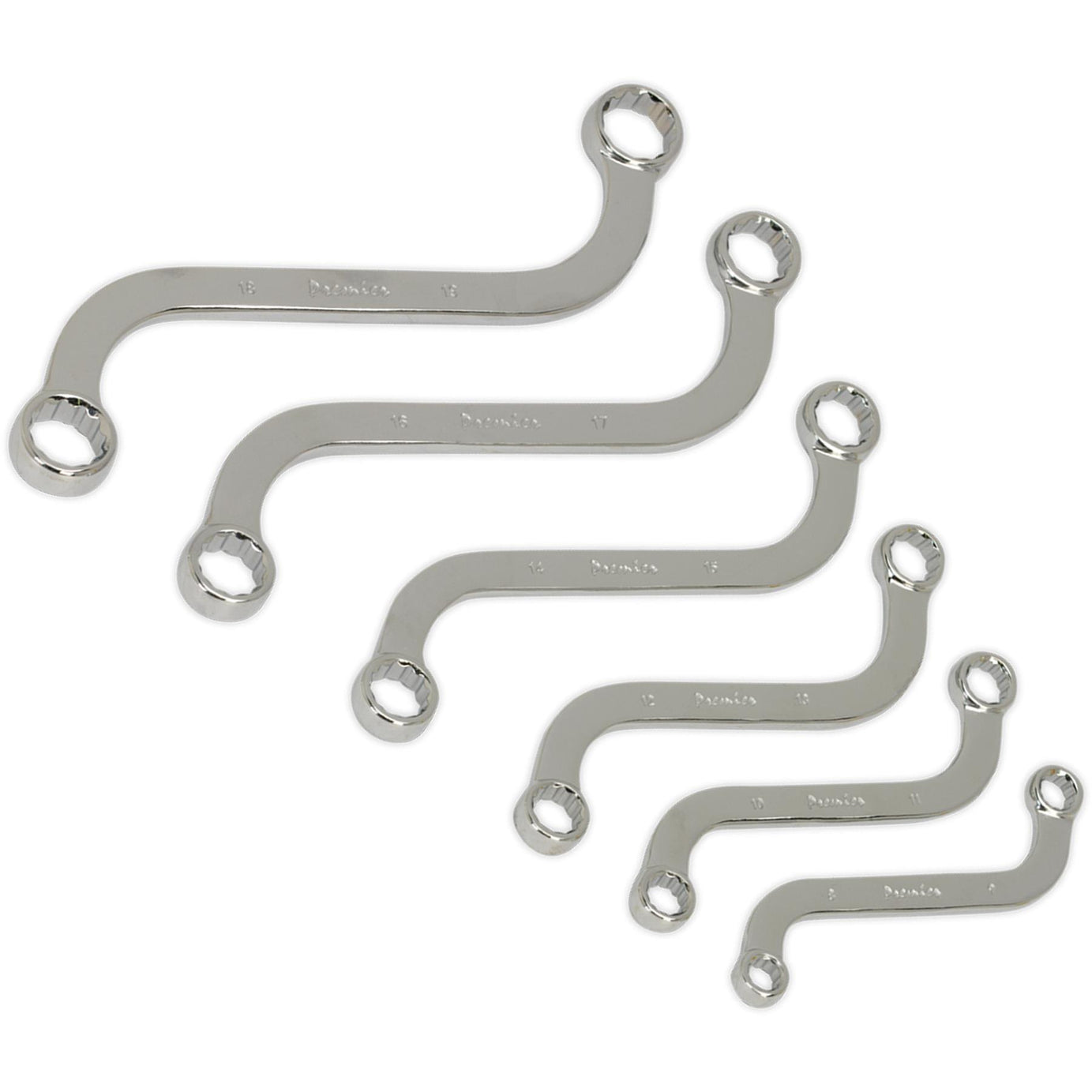 S-Spanner Set 6pc Metric.  range of Premier Hand Tools. Sealey