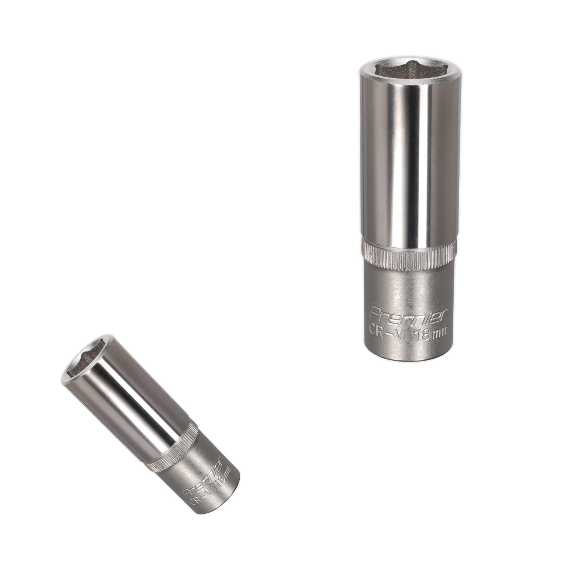 Sealey WallDrive Socket 18mm Deep 1/2"Sq Drive