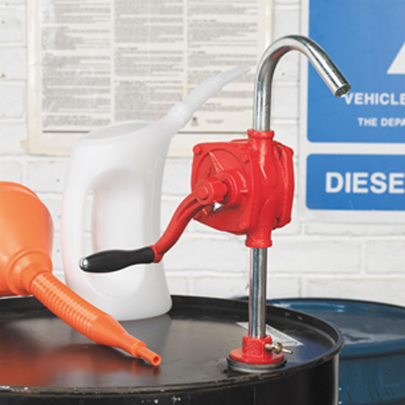 Sealey Rotary Oil Drum Pump 0.2L/Revolution