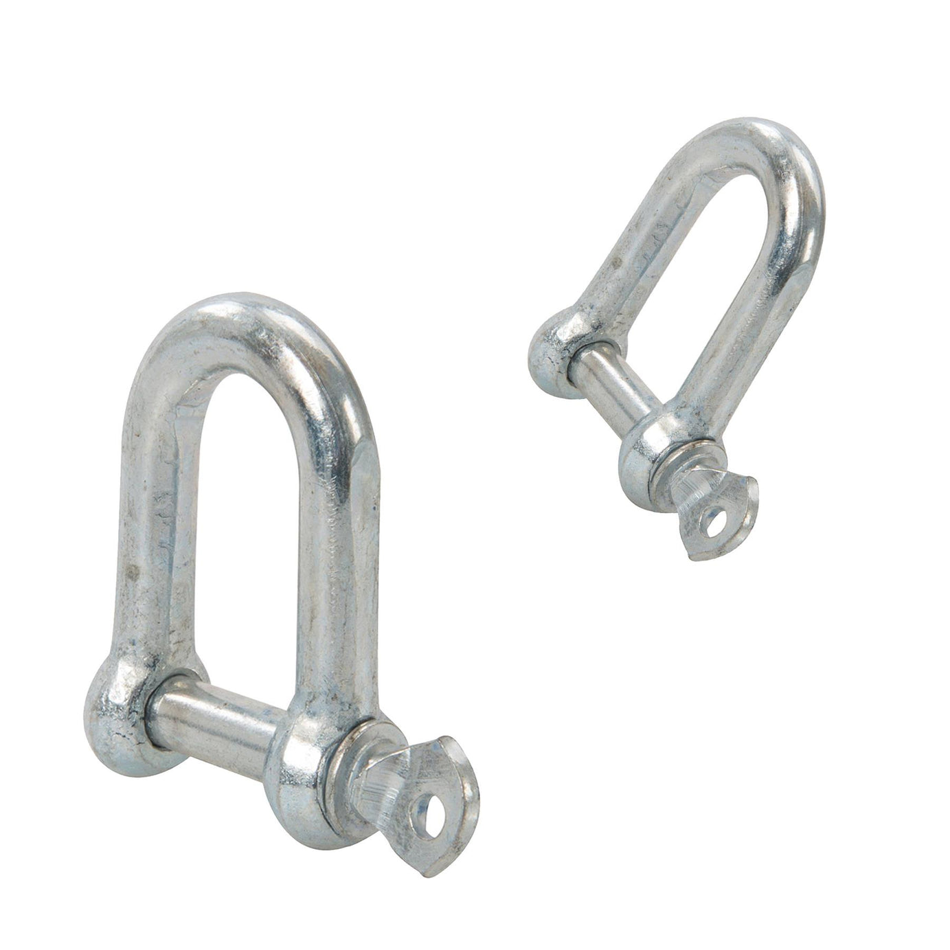 D Shackle Dee Link M12 4pc Galvanised Steel Lifting Towing Rigging Pin Loop