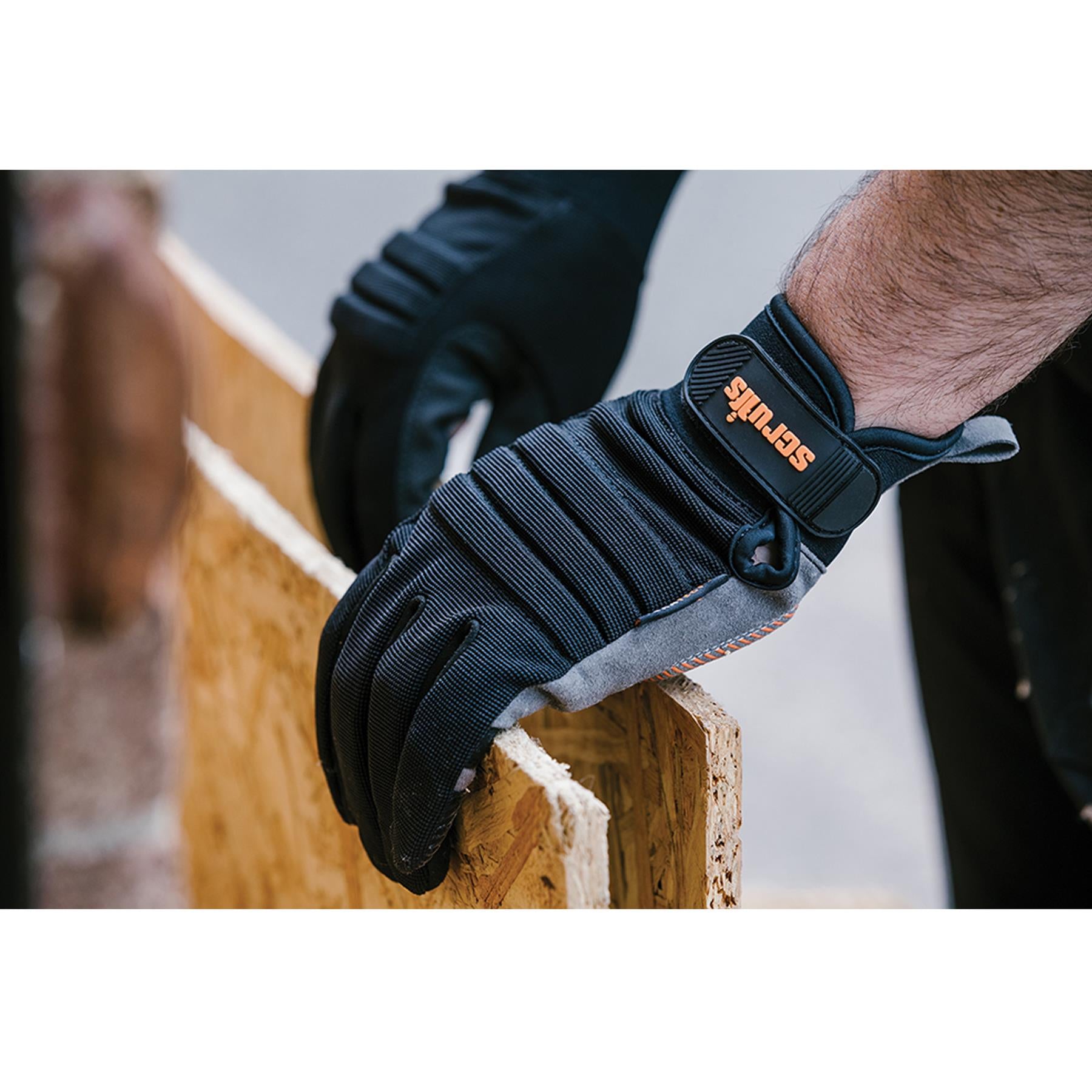 Men's Scruffs Trade Work Safety Gloves Padded Reflective Work Gloves