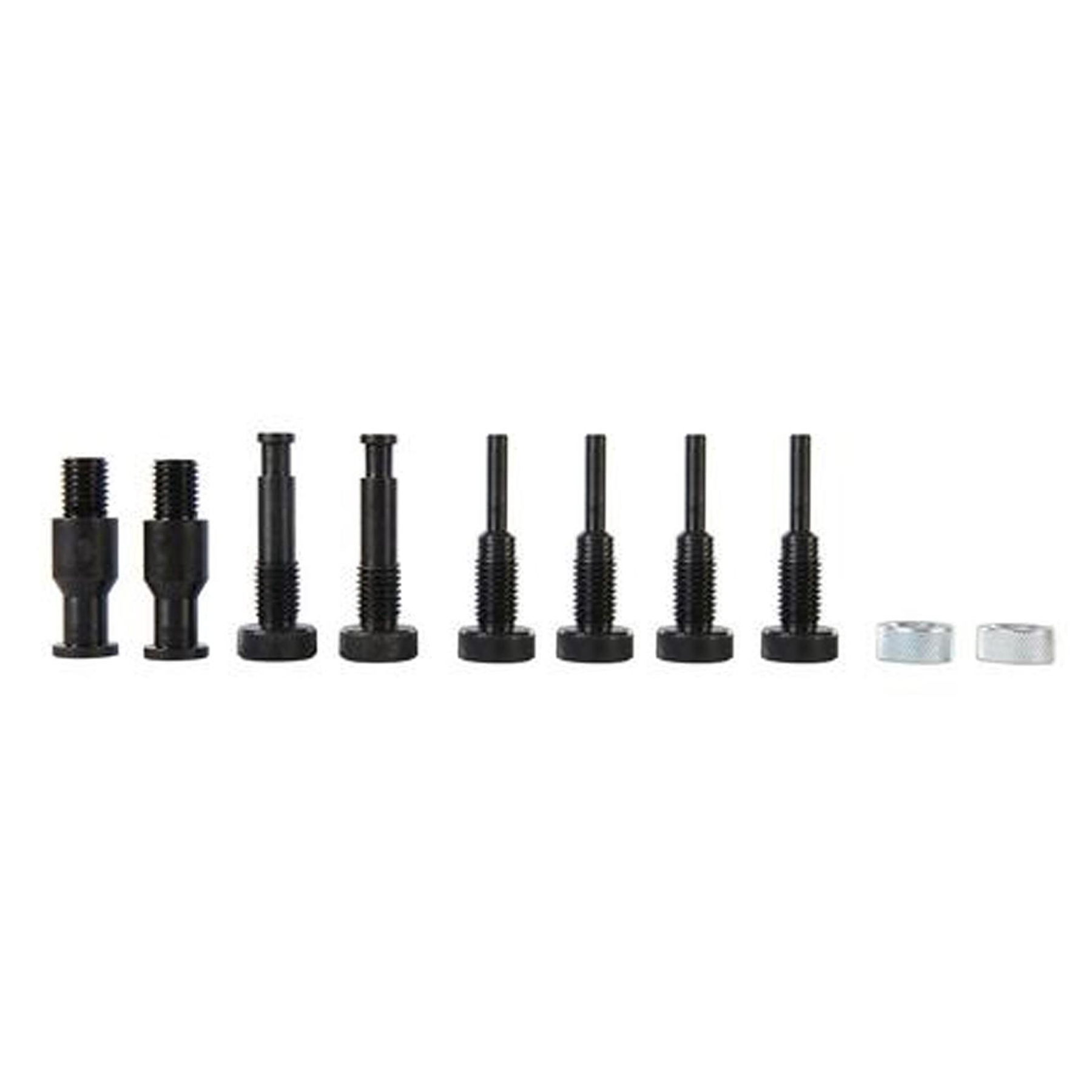 Universal Pulley Holder & Fan Clutch Set 11Pc 6 - 16mm With Chrome Finish