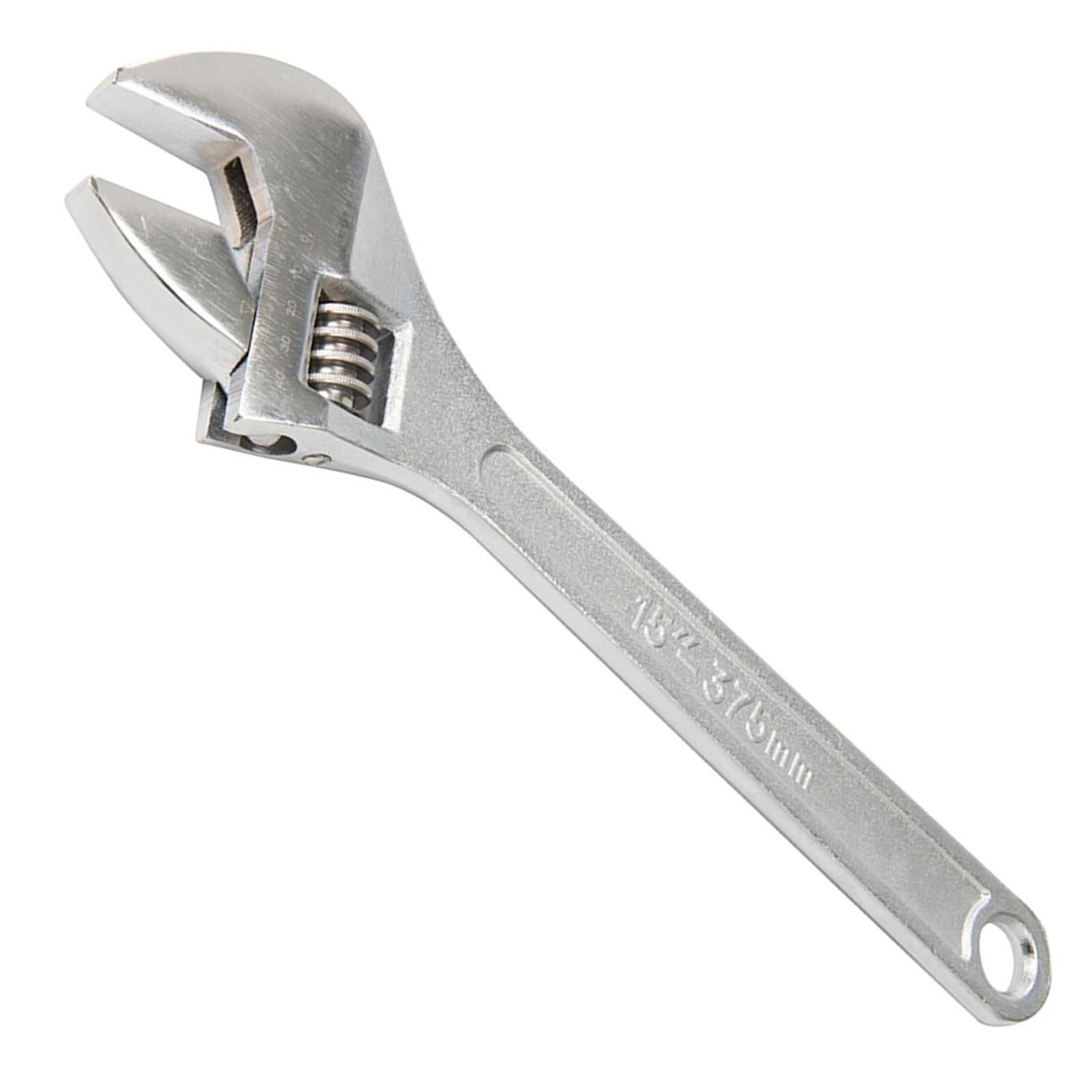 Adjustable Wrench 375mm Length - Jaw 41mm Drop-Forged Chrome Plated New