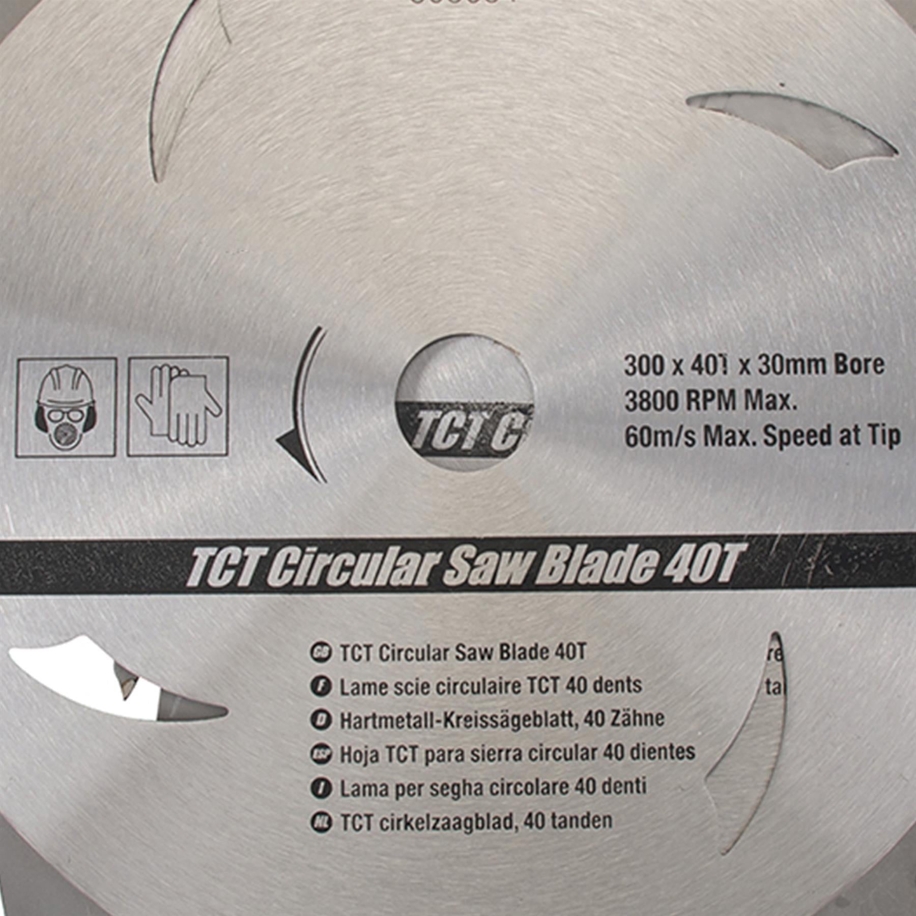 300mm TCT Circular Saw Blades 16, 24, 30T 3Pk 30 Bore - 25, 20, 16mm Rings