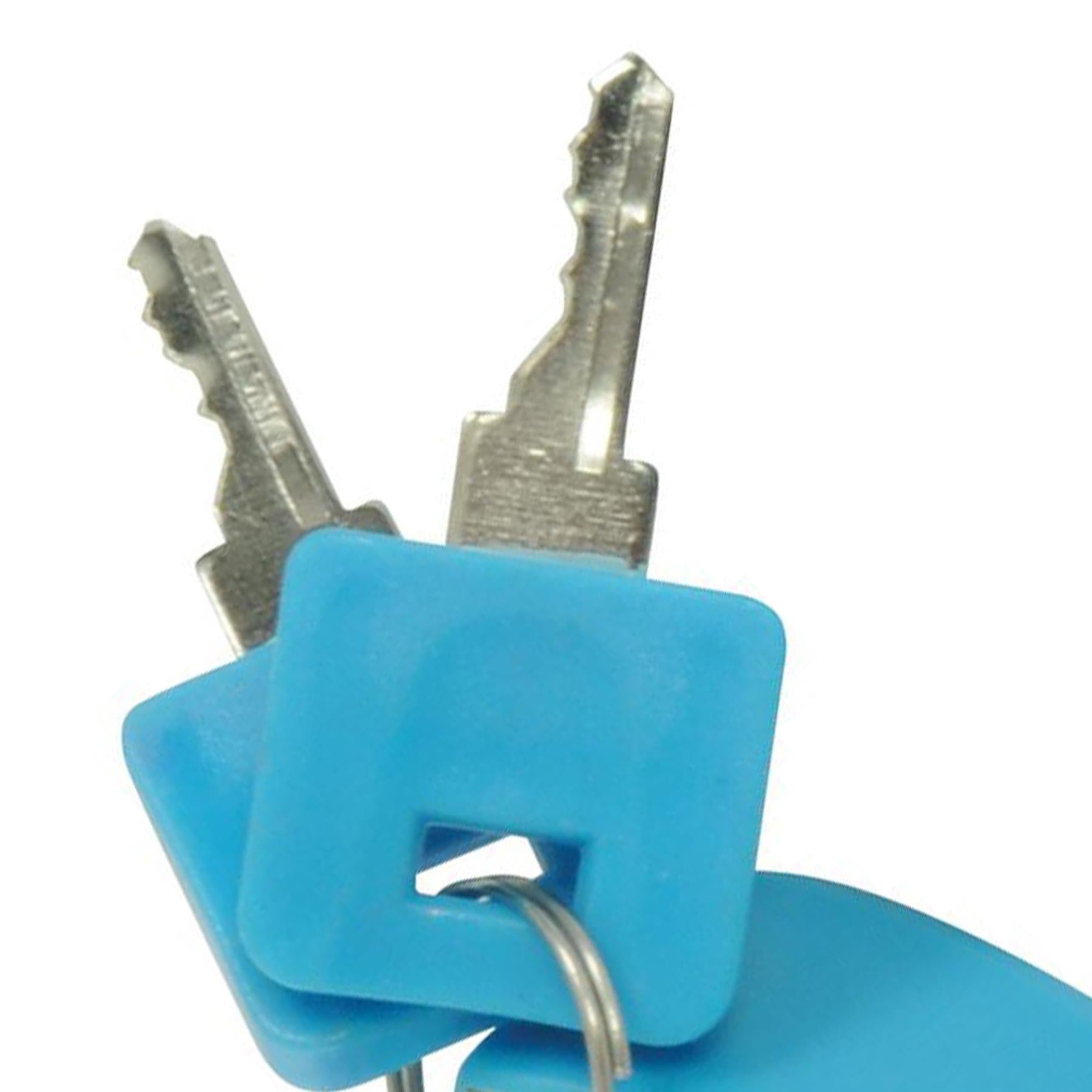 4Pce Hi-Vis Brass Padlocks Set - 20mm 2 Brass Keys Chrome-Plated