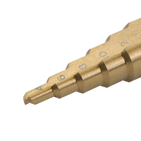 Titanium-Plated Hss Step Drill Bit 4mm - 14mm - DIY Tools Self-Starting New