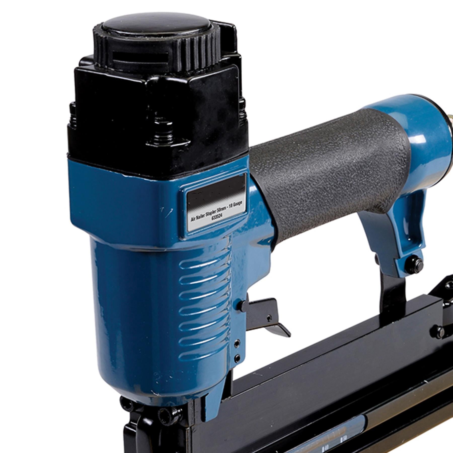 Air Nailer Stapler 50mm 18 Gauge - Nail Gun Stapler With Soft-Grip Handle