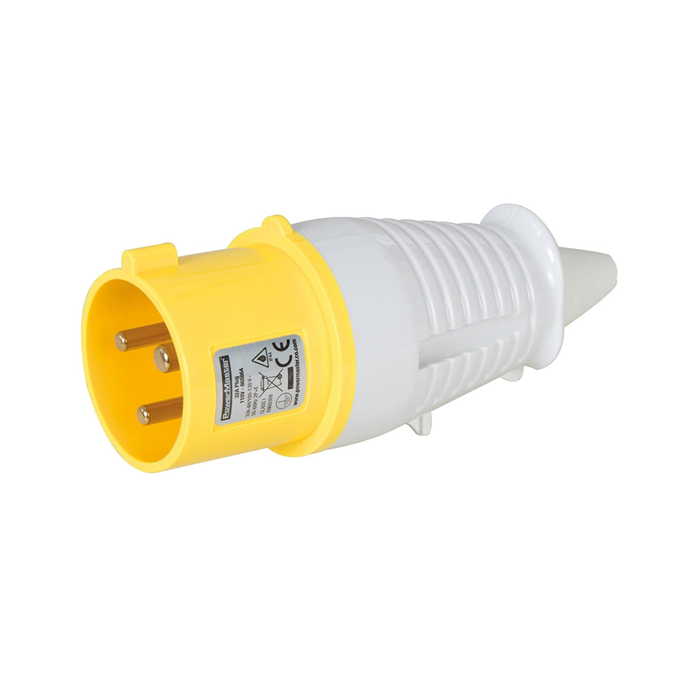 32A Plug 110V 3 Pin Impact Resistant Ip44 Rated Building Site Industrial Use