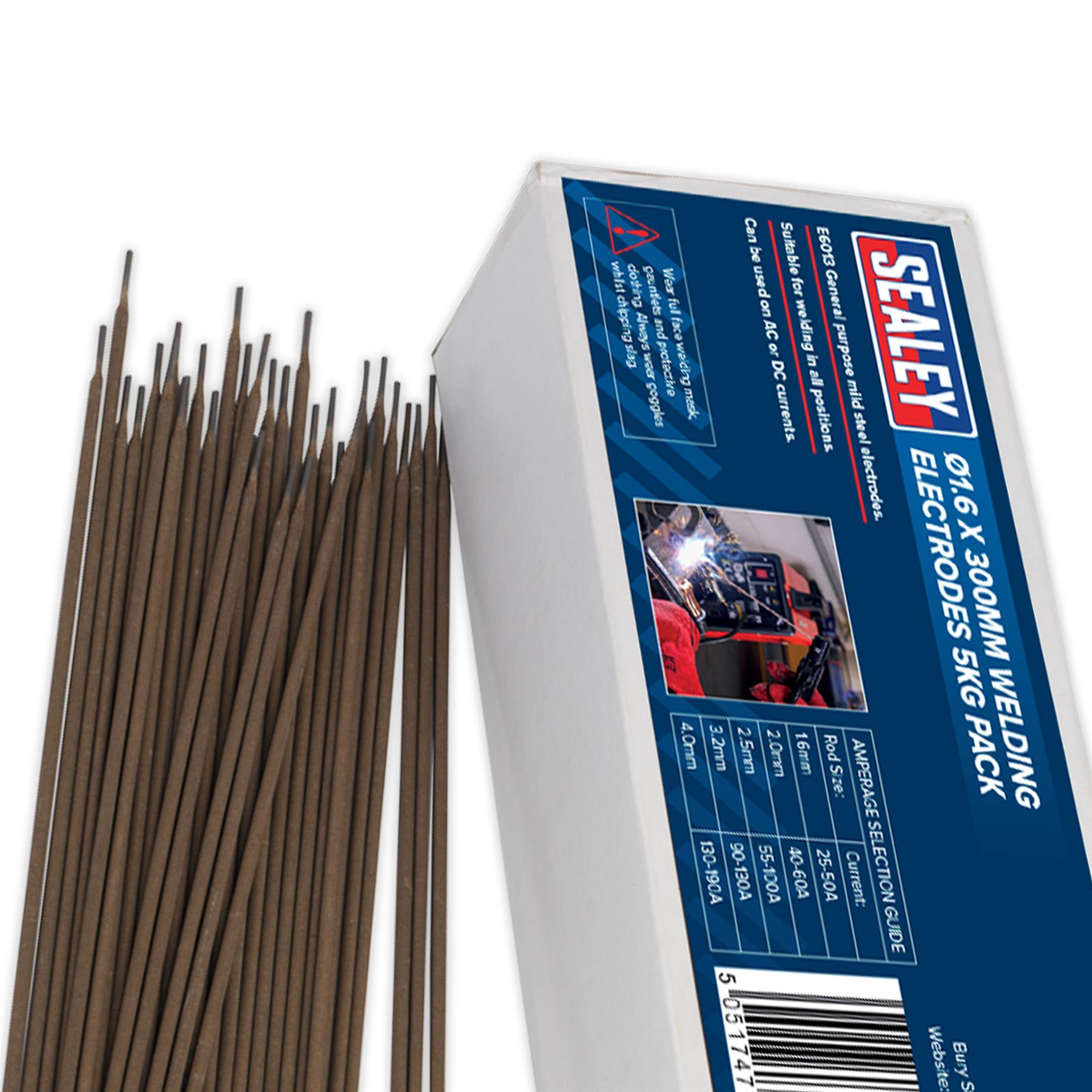 Sealey Welding Electrodes �1.6 x 300mm 5kg Pack