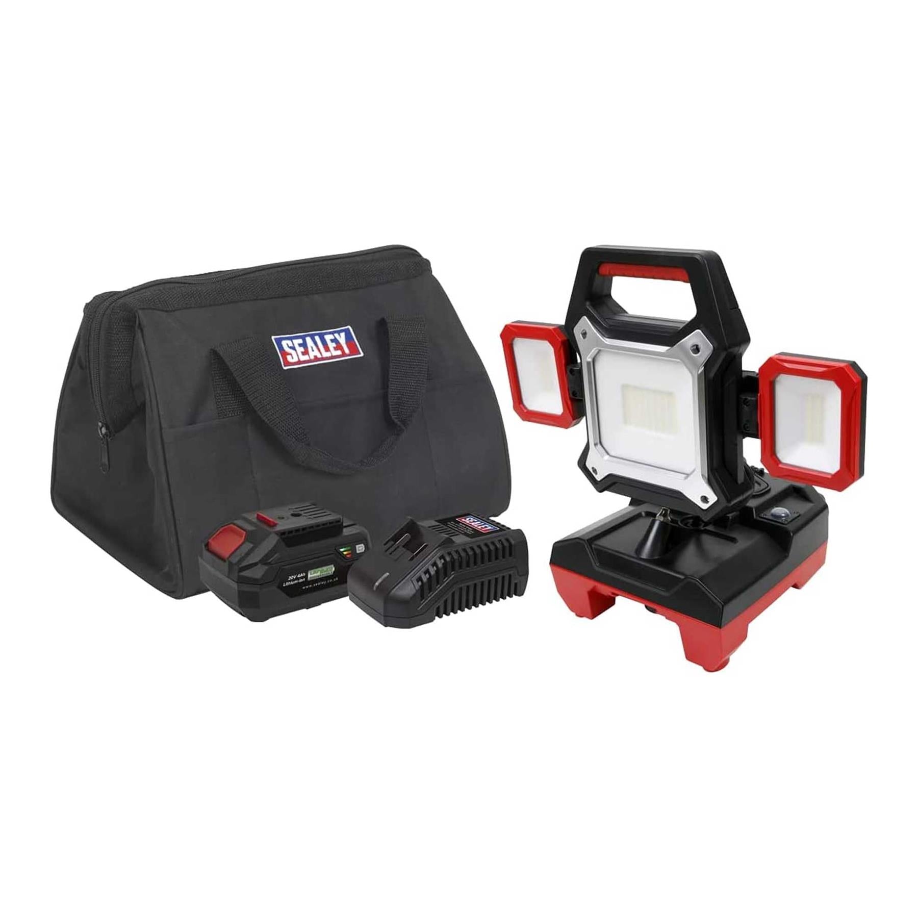 Sealey Cordless/Corded 20V 4Ah SV20 Series Worklight Kit SMD LED 4000lm