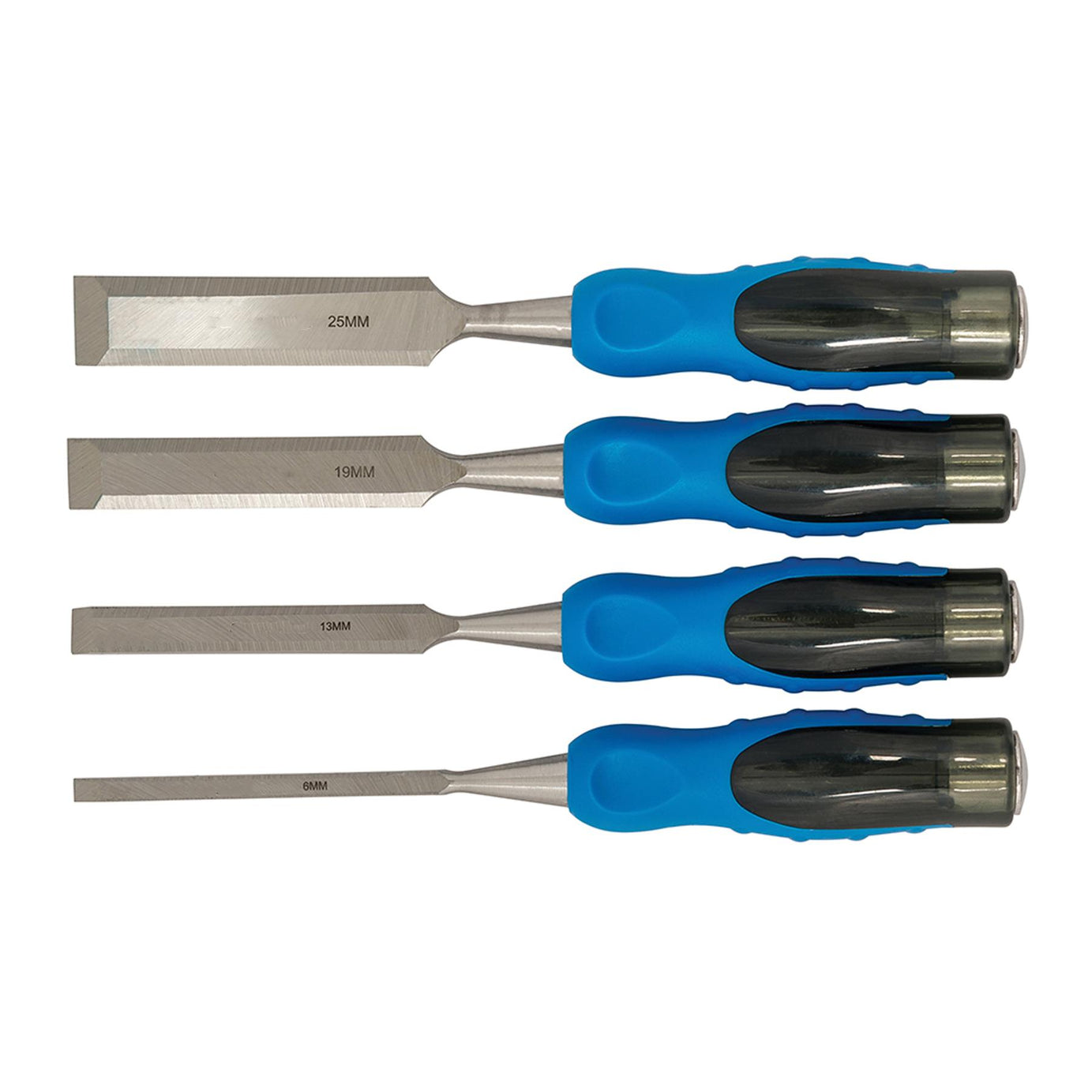 4pc Expert Wood Chisel Tools DIY Woodwork Carving Carpentry Soft Grip