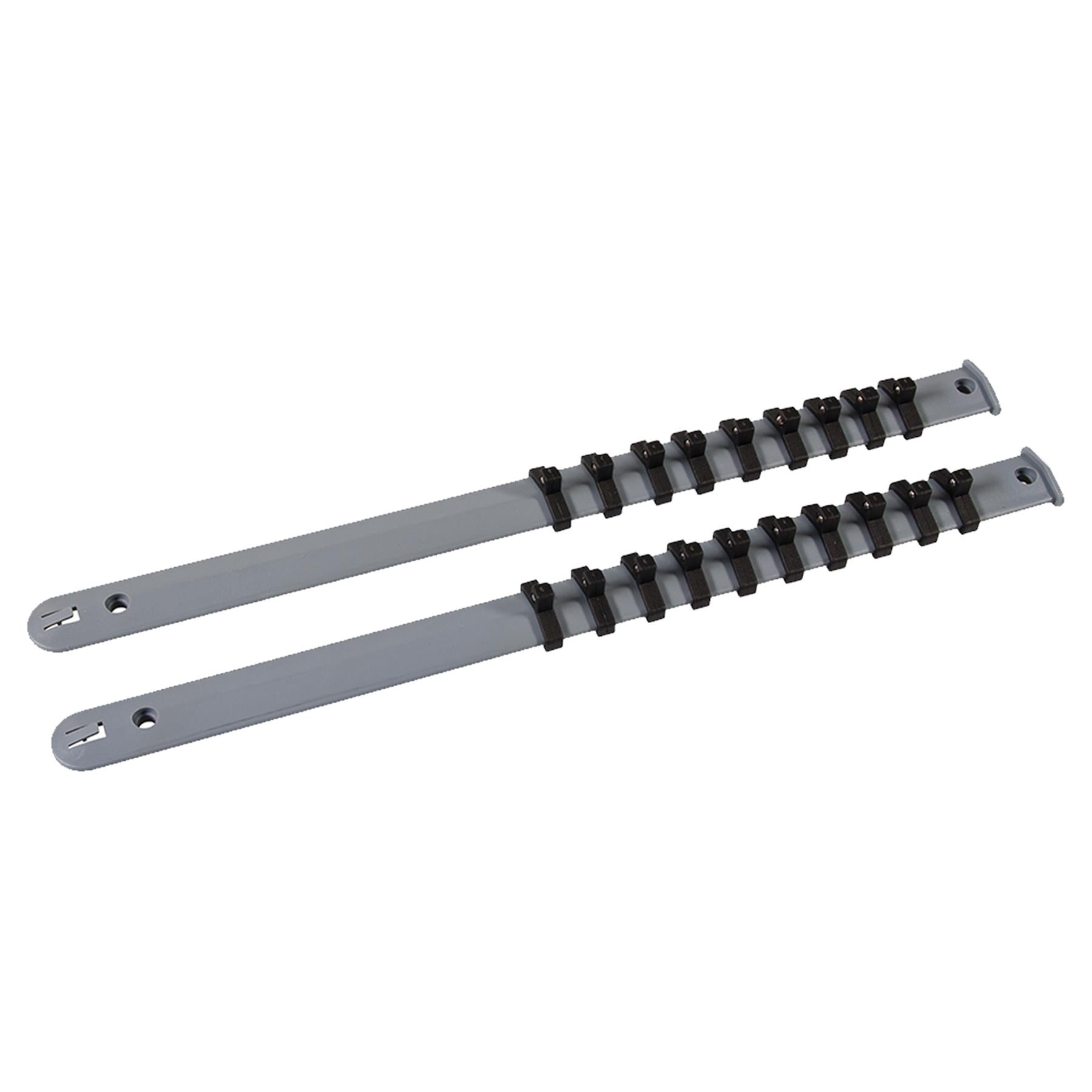 6 Pc Snap Rail On Socket Holder Storage Rail Set For 46 Sockets 1/4" 3/8" 1/2"