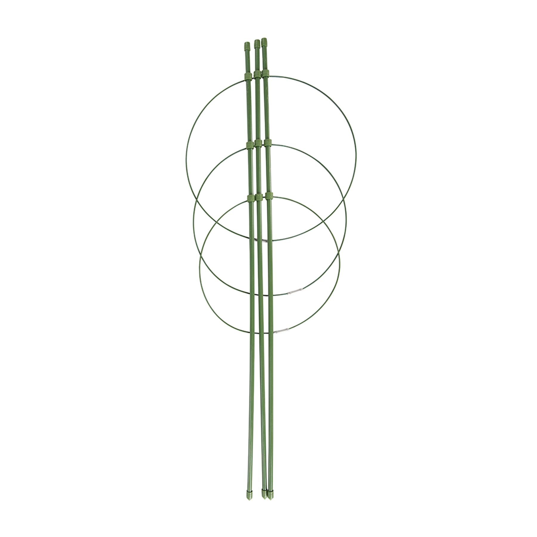 3-Tier Plant Support Durable Steel Rust Resistant Plastc Coating 180 200 & 220mm