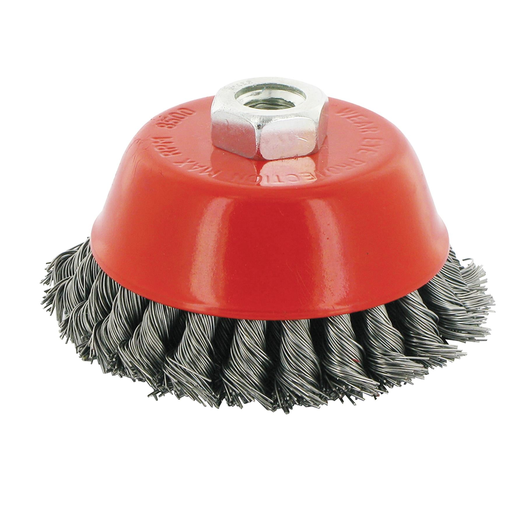 Double Row Steel Twist Knot Bowl Cup 100mm Angle Grinders Heavy Duty Kit