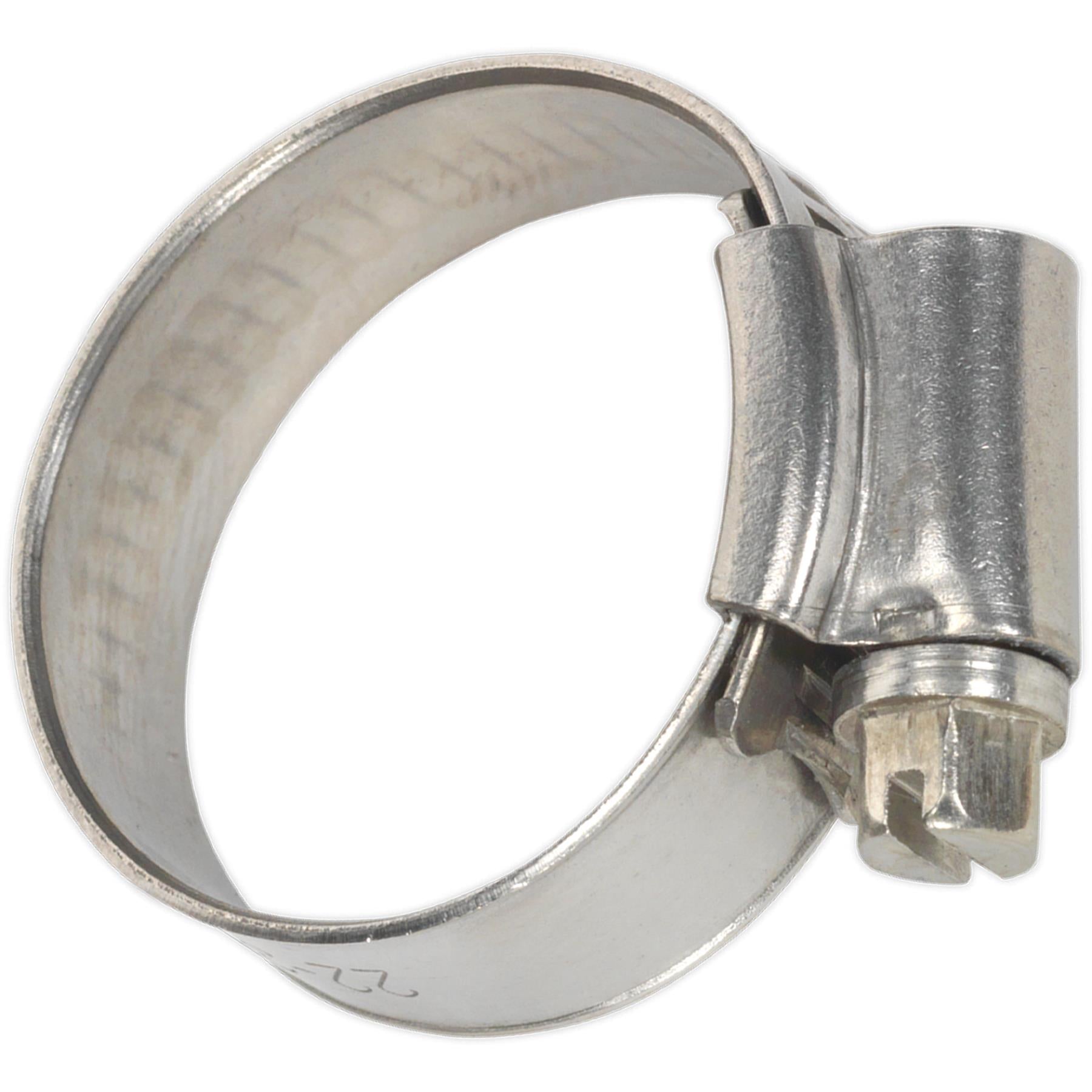 Sealey Hose Clip Stainless Steel 22-32mm Pack of 10