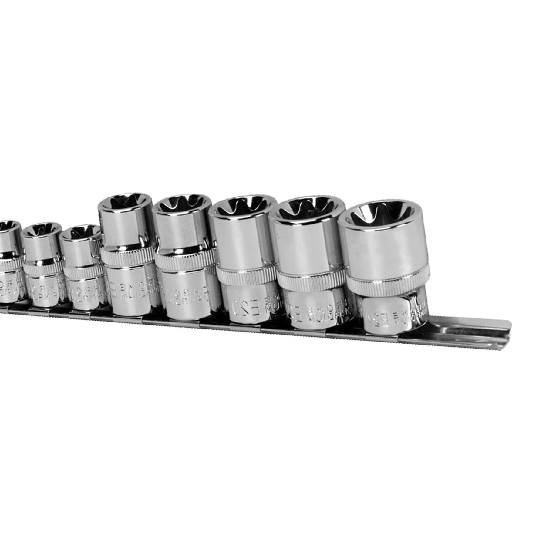 Sealey TRX-Star* Socket Set 14pc 1/4", 3/8" & 1/2"Sq Drive E4-E24