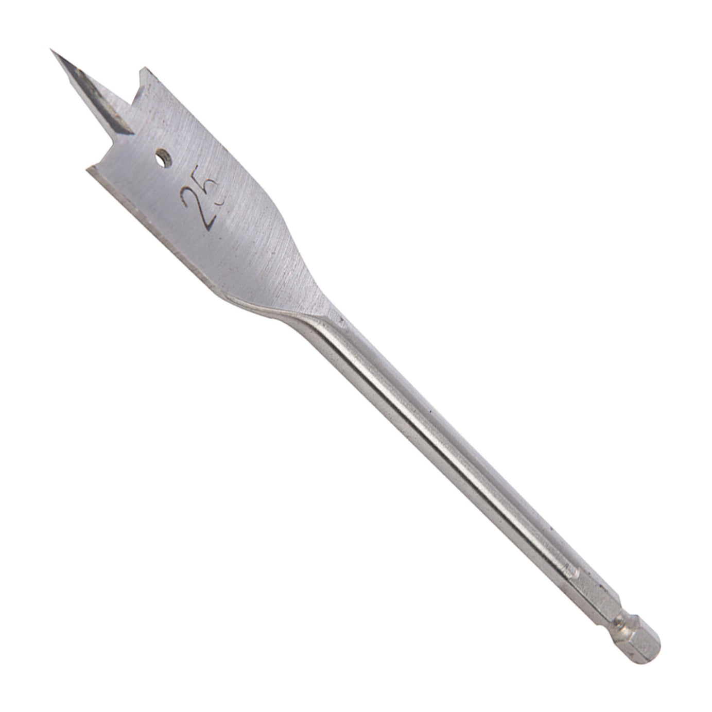 Flat Wood Drill Bit Set Titanium Hole Cutter Borer  Silver 25mm