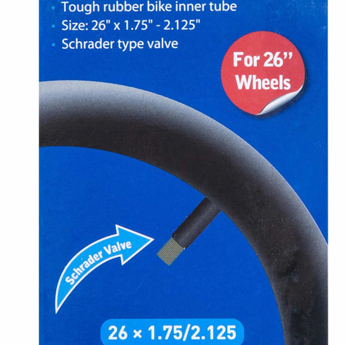BlueSpot 26" Bike Tyre Inner Tube Bicycle Car Shrader Valve Tubes 1.75" - 2.125"