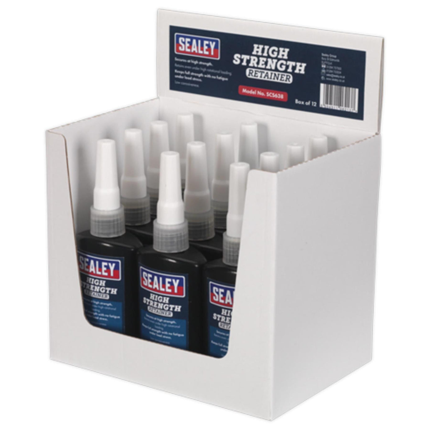 Sealey High Strength Retainer 50ml Pack of 12