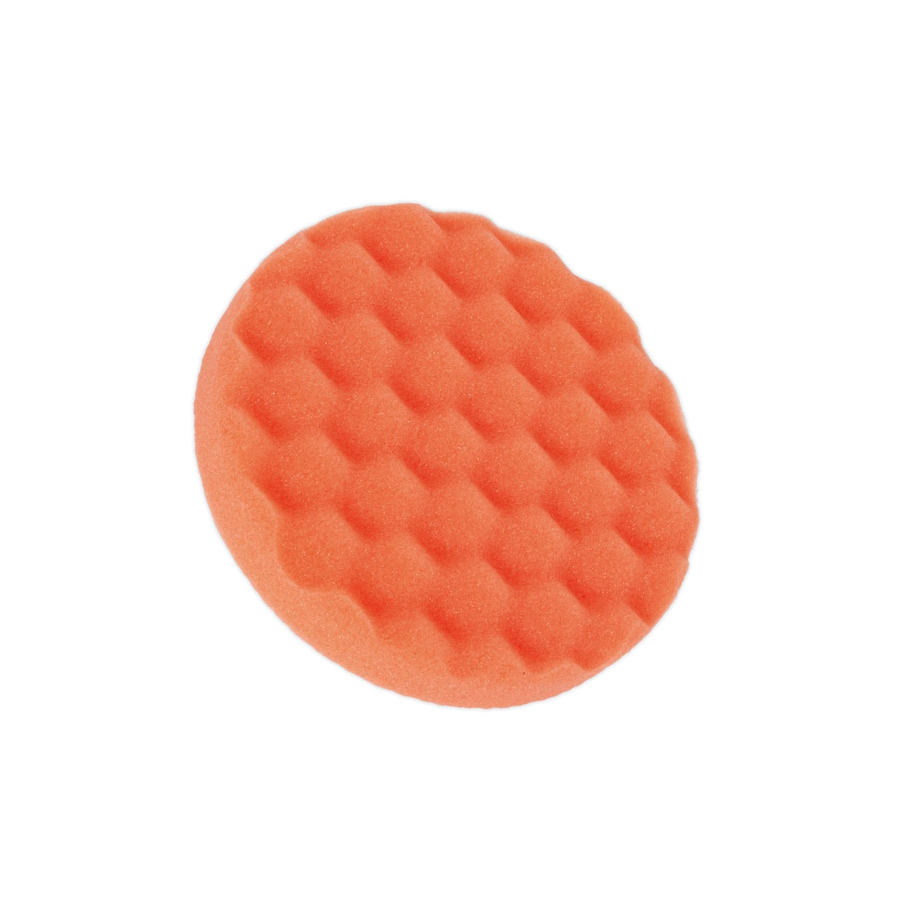Sealey Buffing & Polishing Foam Head Hook/Loop 150x25mm Orange/Firm