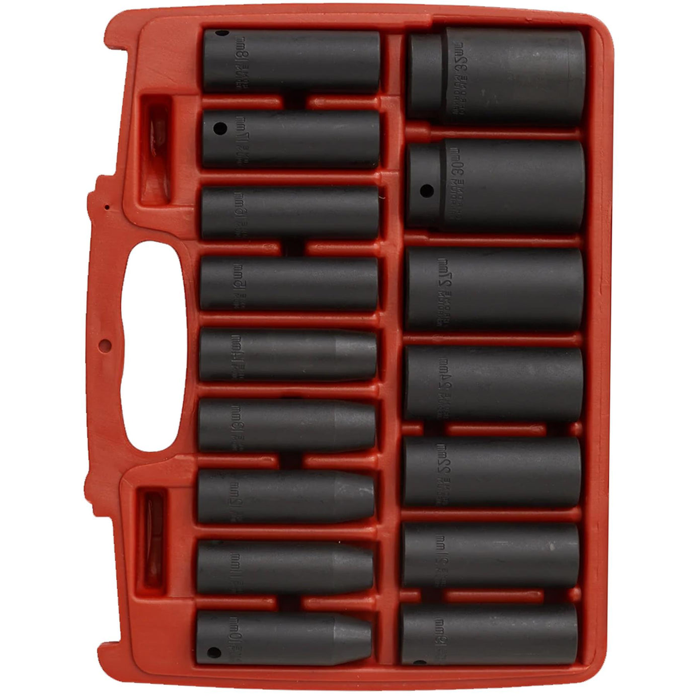 Sealey Impact Socket Set 16pc 1/2"Sq Drive Deep Metric