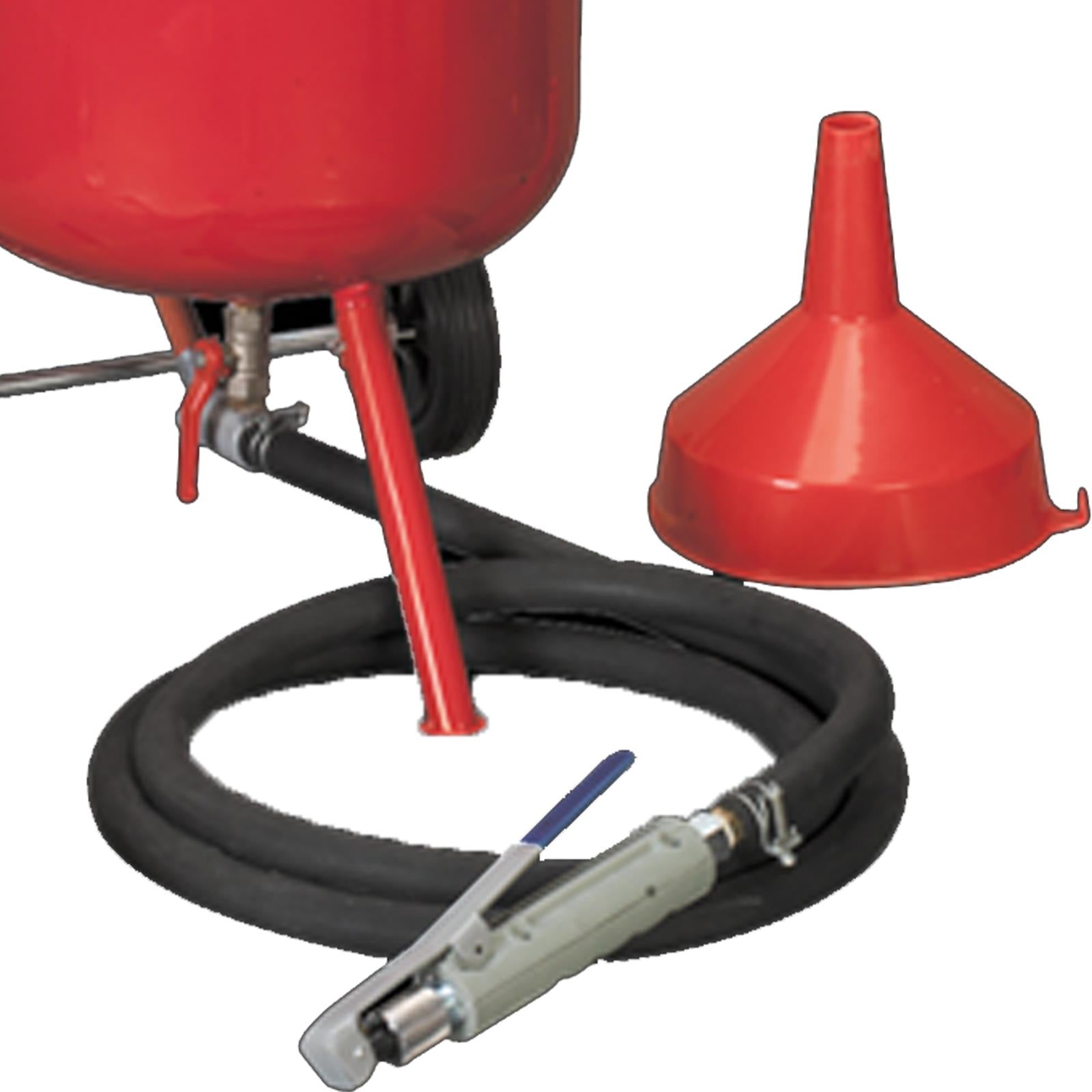 Sealey SB997 Shot Grit Sand Blaster Blasting With Gun Water Trap & Wheels 37L