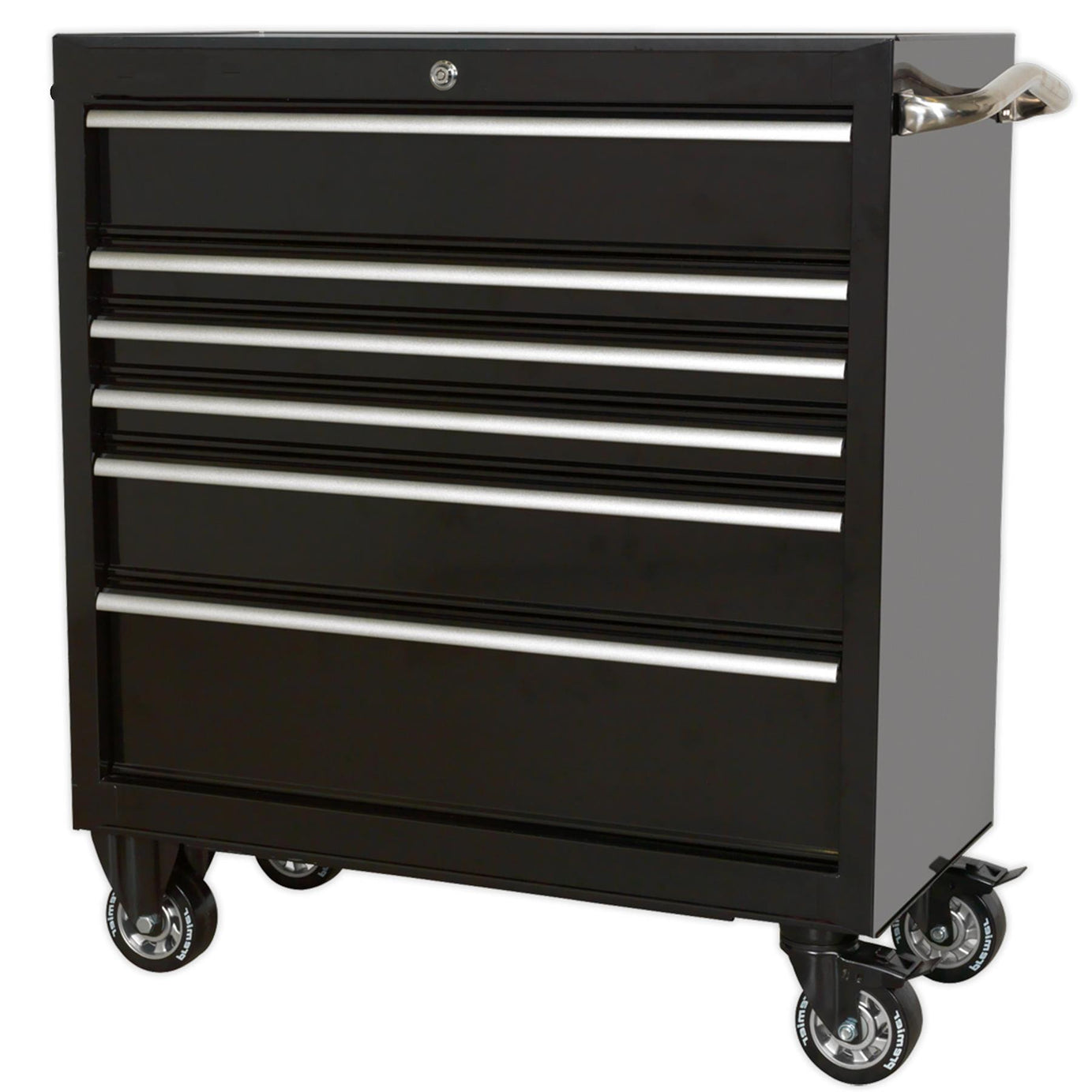 Sealey Rollcab 6 Drawer 930mm Heavy-Duty Black
