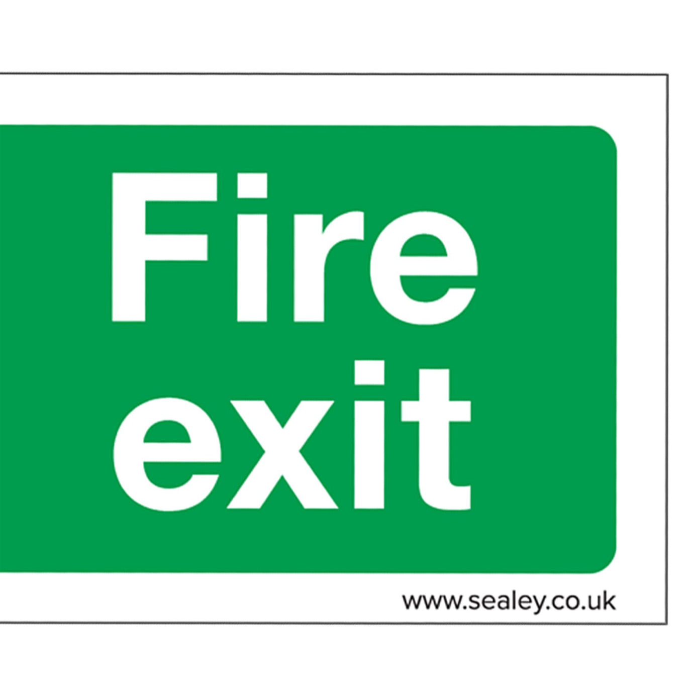 Safe Conditions Safety Sign - Fire Exit (Left) - Rigid Plastic