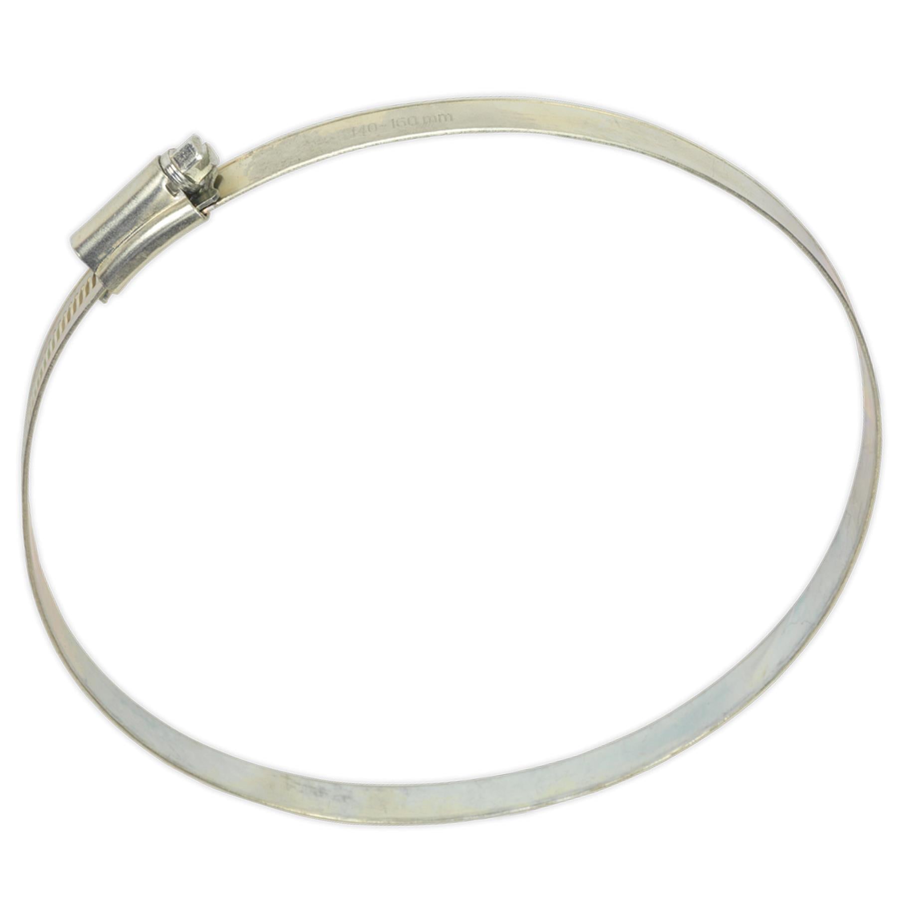 Sealey Hose Clip Zinc Plated 140-160mm Pack of 10