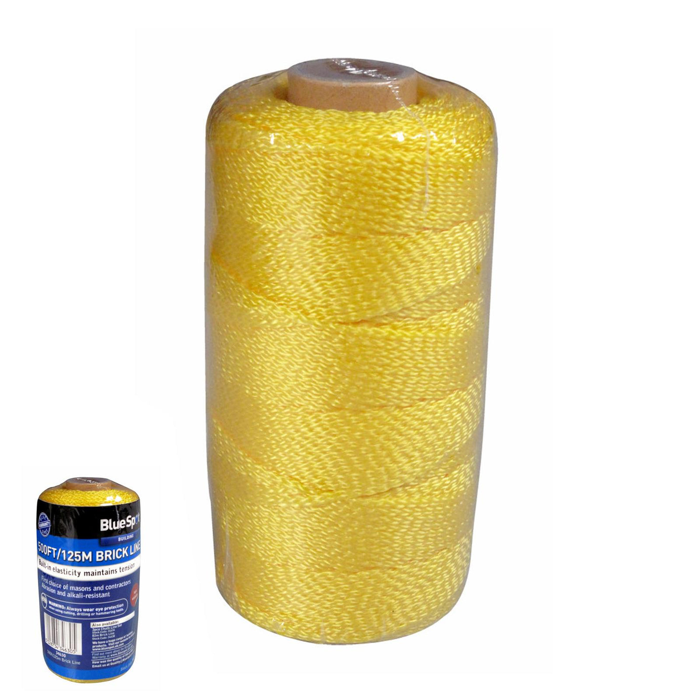 BlueSpot 150m (500ft) Builders Brick Line Hi-Vis Yellow Hi-Viz String