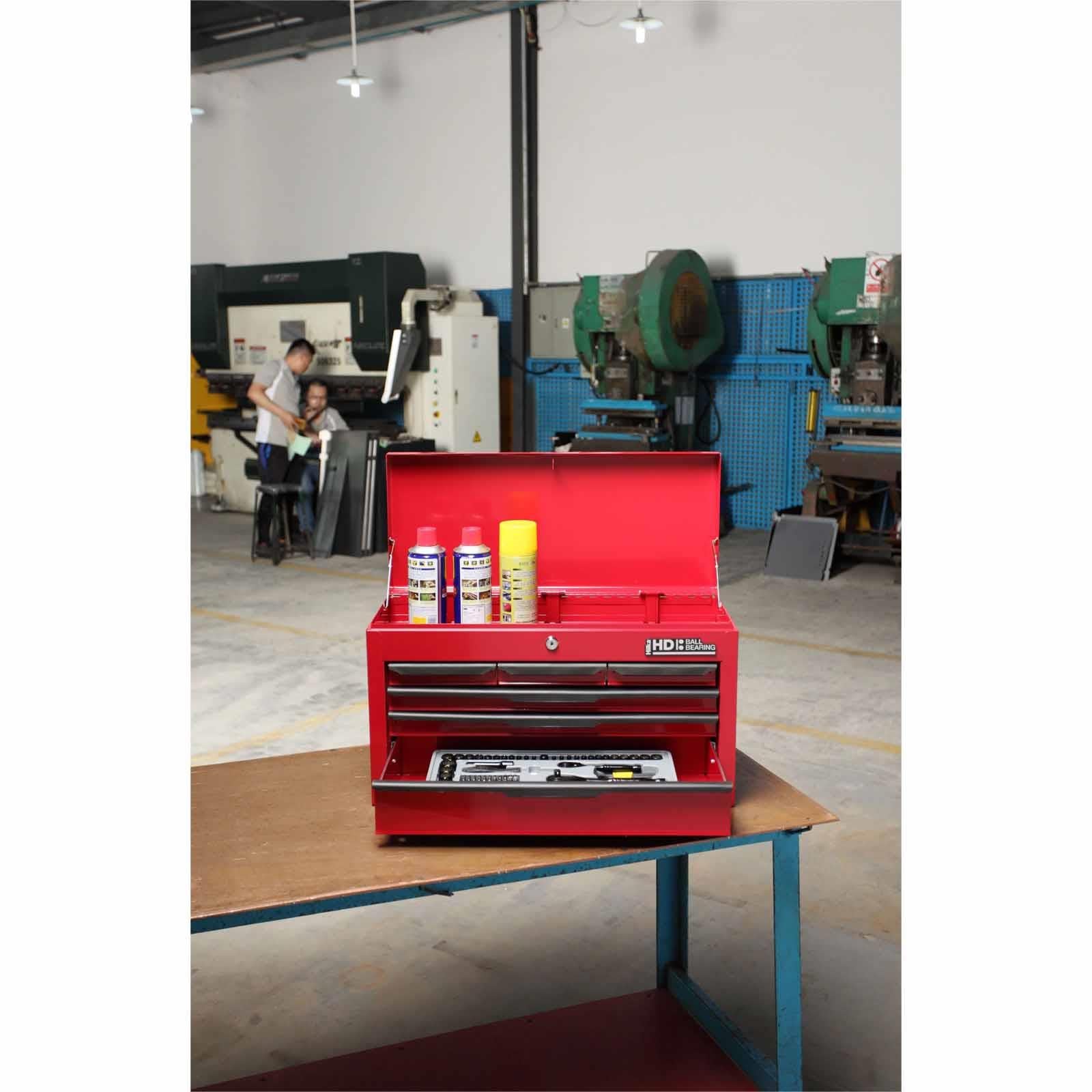 Heavy Duty 6 Drawer Garage Tool Chest With Ball Bearing Slide
