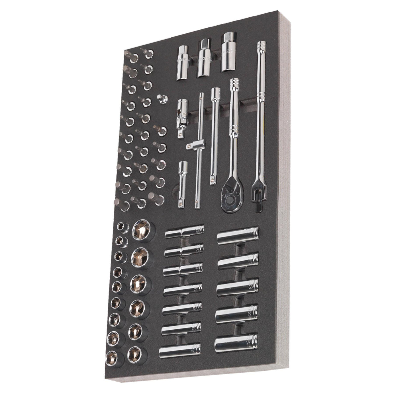 Sealey Tool Tray with Socket Set 62pc 3/8"Sq Drive Metric