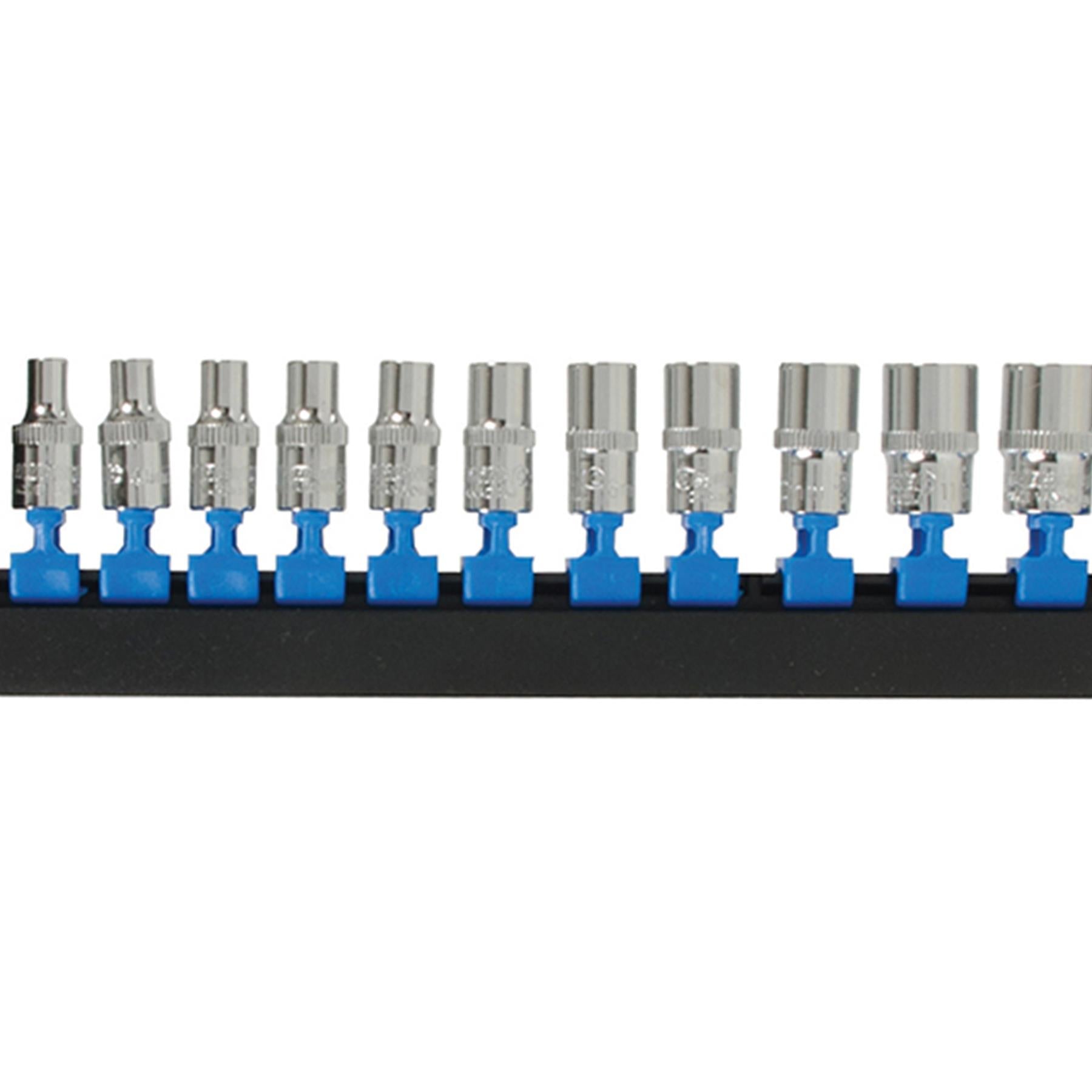 13 Pcs Socket Set 1/4" Drive Metric 4, 4.5, 5, 5.5, 6, 7, 8, 9, 10, 11, 12, 13mm