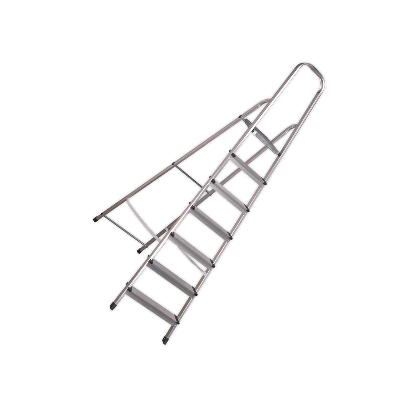 Sealey Aluminium Step Ladder 7-Tread EN 131 Durable Lightweight Anodised
