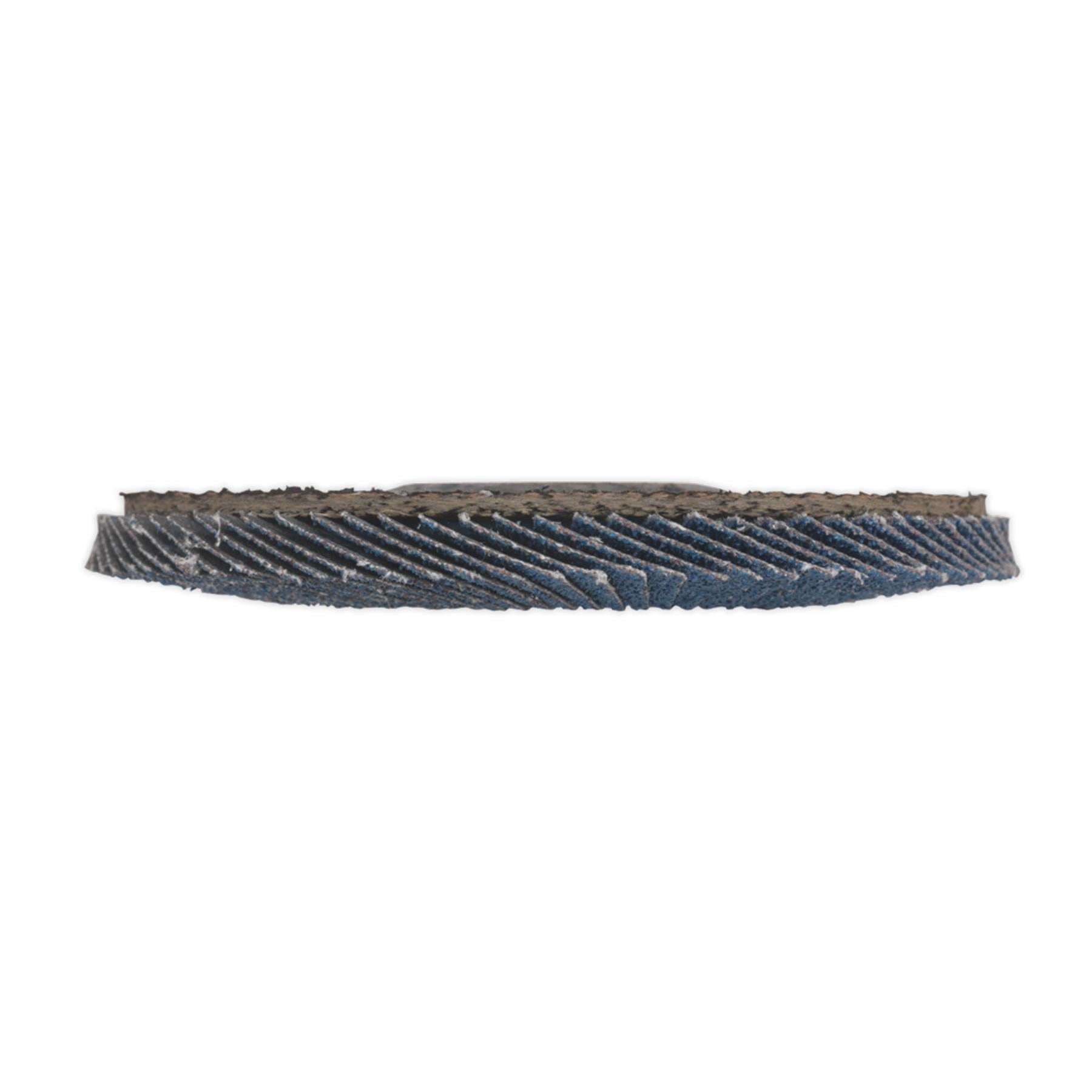 Sealey Flap Disc Zirconium Ø115mm Ø22mm Bore 80Grit