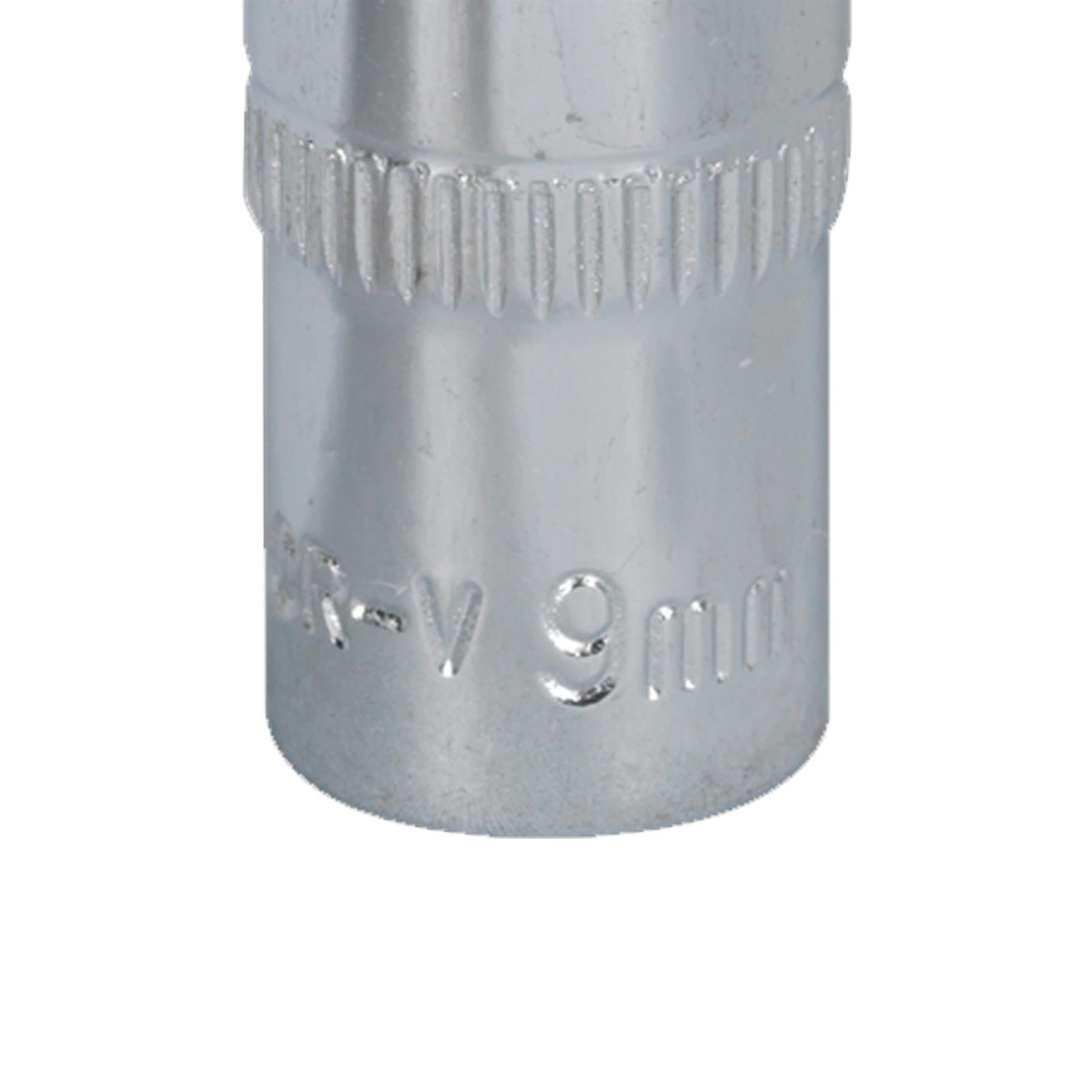 Sealey WallDrive Socket 9mm Deep 1/4"Sq Drive Fully Polished